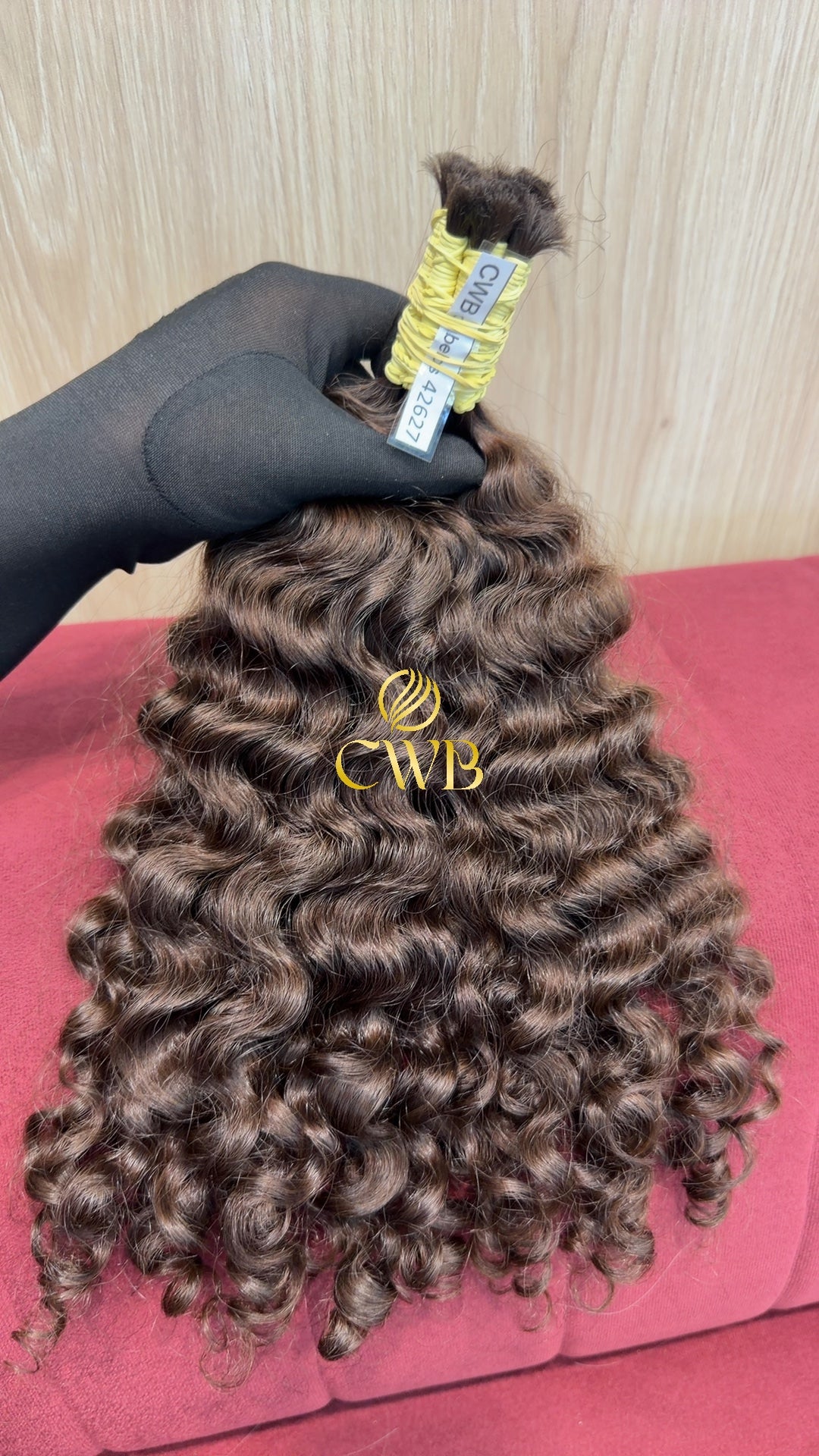 Cabelo Castanho Claro 38cm 135g Brasileiro do Sul