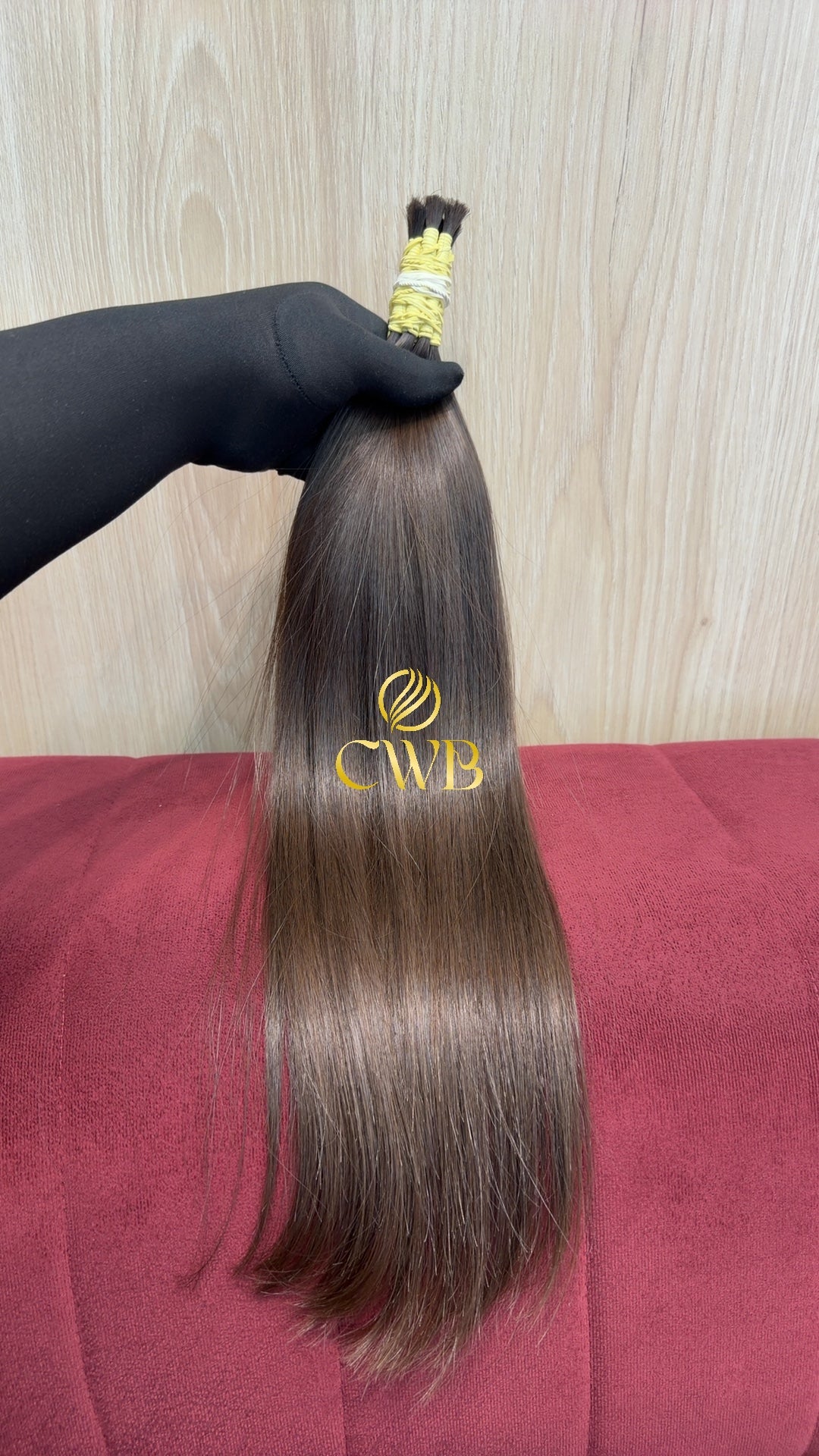 Cabelo Castanho Claro 51cm 70g Brasileiro do Sul