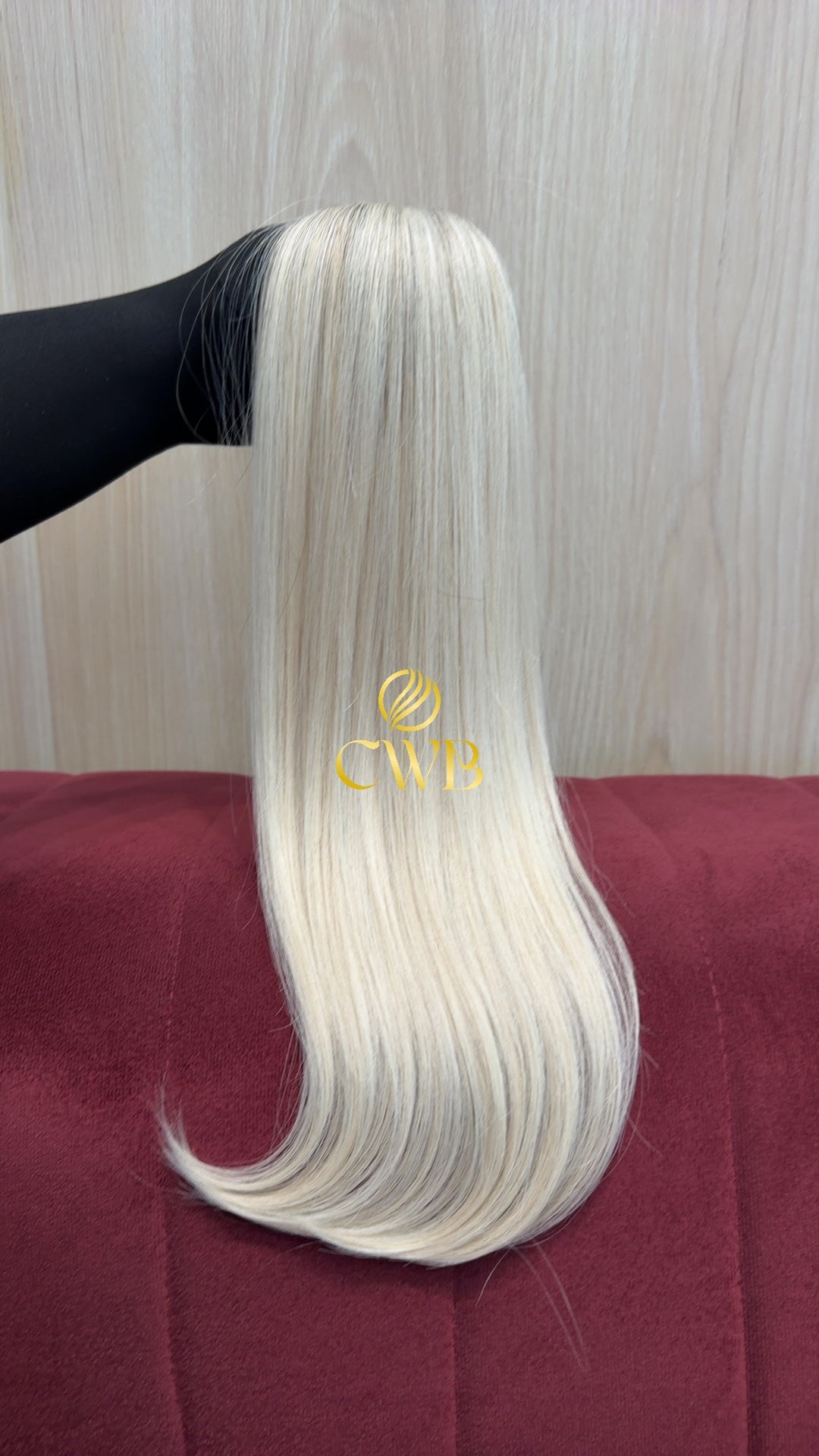 Cabelo Loiro Descolorido Raiz Esfumada 53cm 56g Brasileiro do Sul