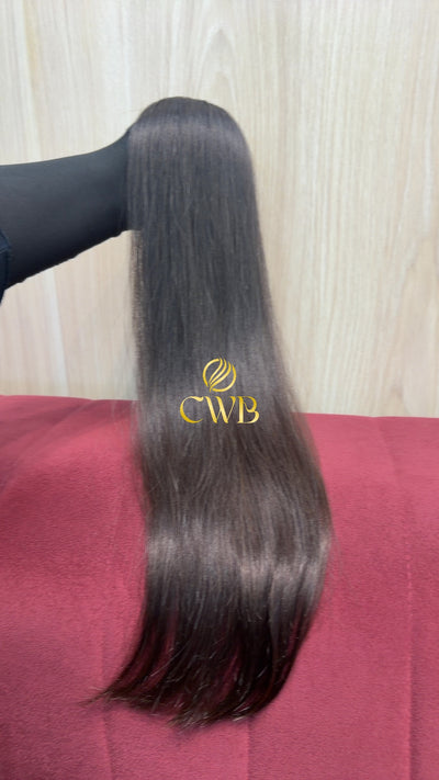 Cabelo Castanho Médio 59cm 56g Brasileiro do Sul