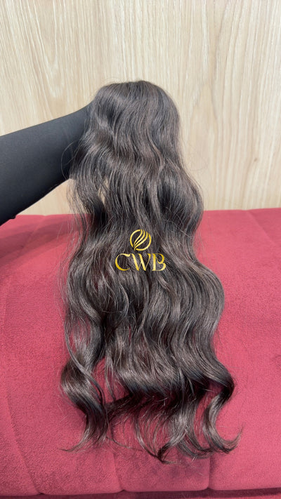 Cabelo Castanho Escuro 43cm 33g Brasileiro do Sul