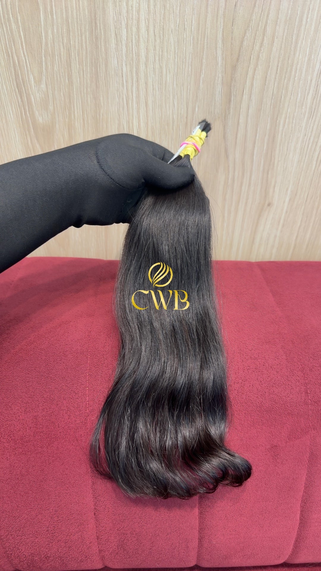 Mega hair castanho escuro 36cm — peça exclusiva CWB