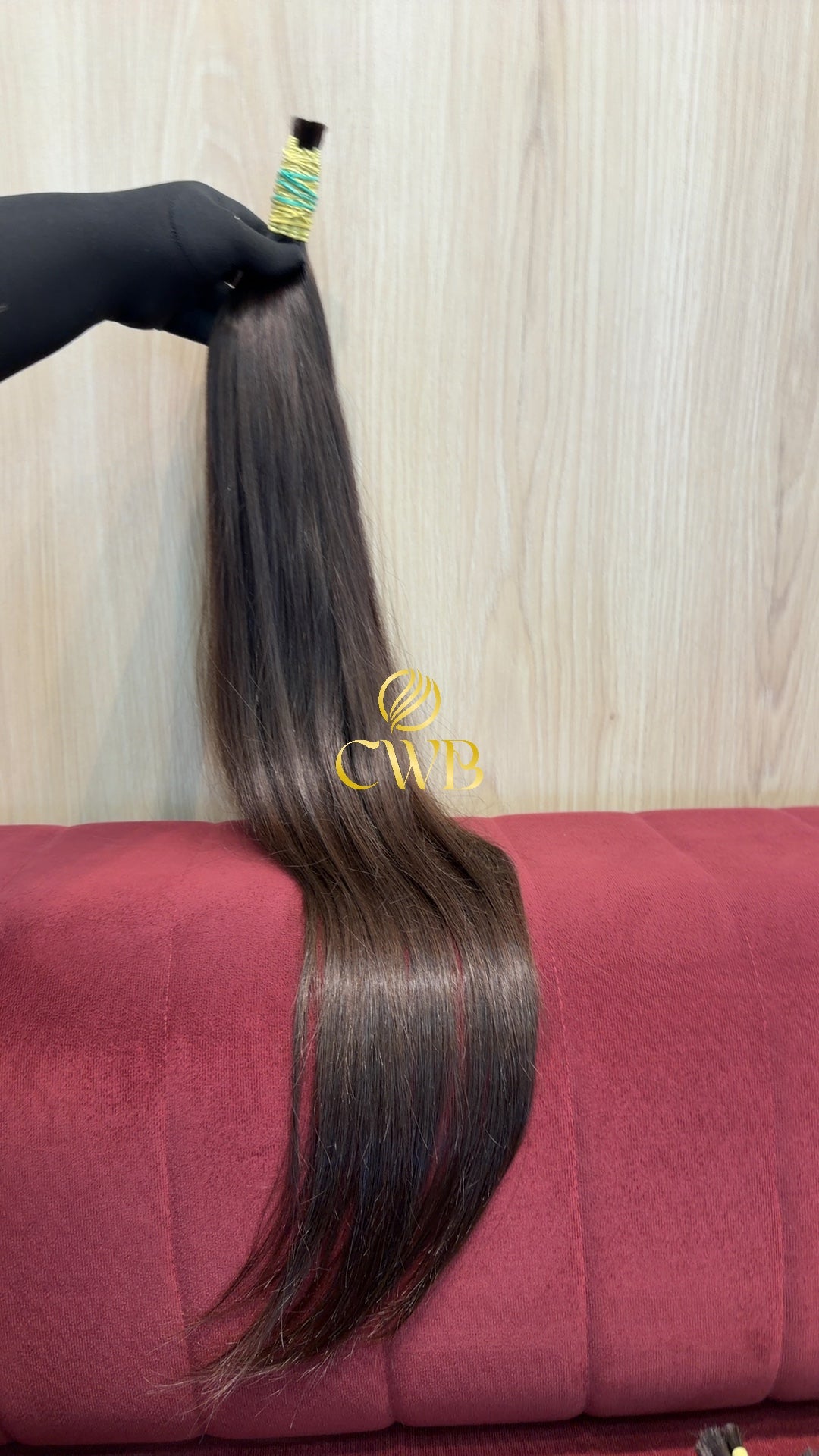 Cabelo Castanho Claro 78cm 98g Brasileiro do Sul