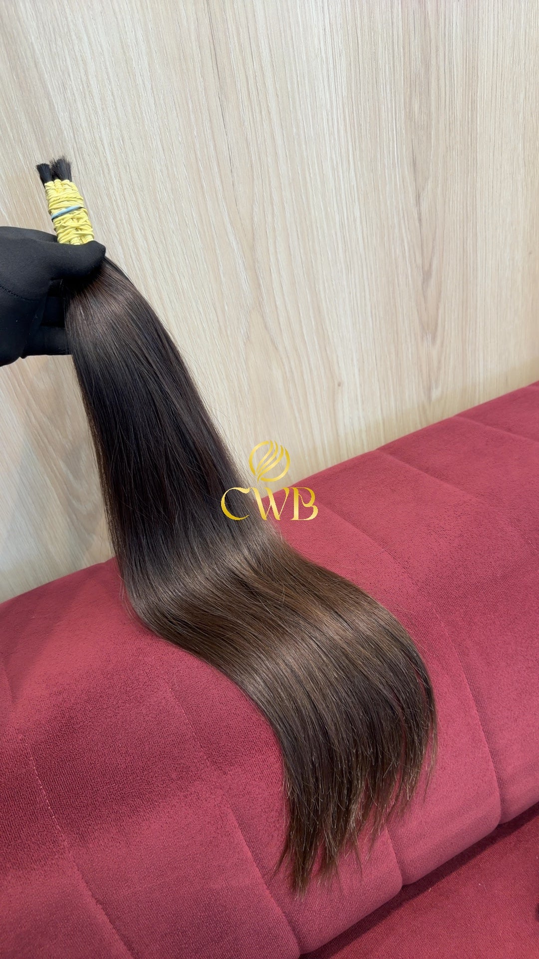 Cabelo Castanho Claro 59cm 74g Brasileiro do Sul