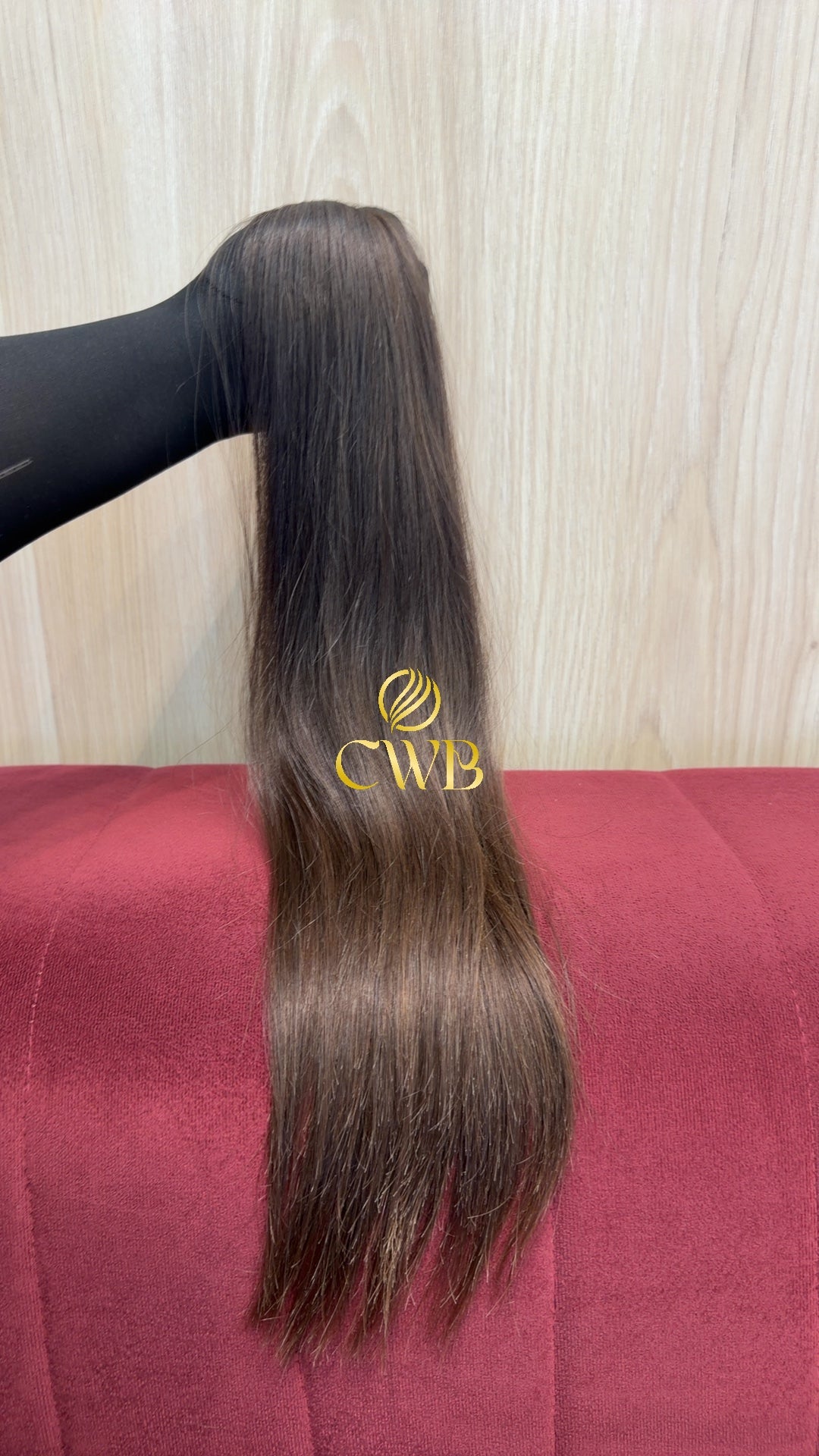 Cabelo Castanho Claro 59cm 74g Brasileiro do Sul