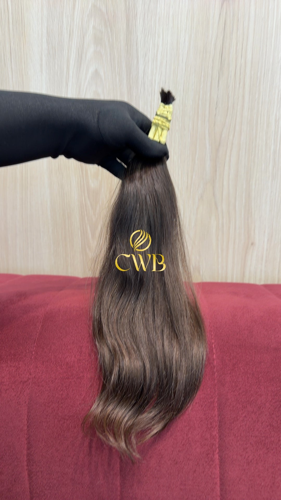 Cabelo Castanho Claro 43cm 41g Brasileiro do Sul