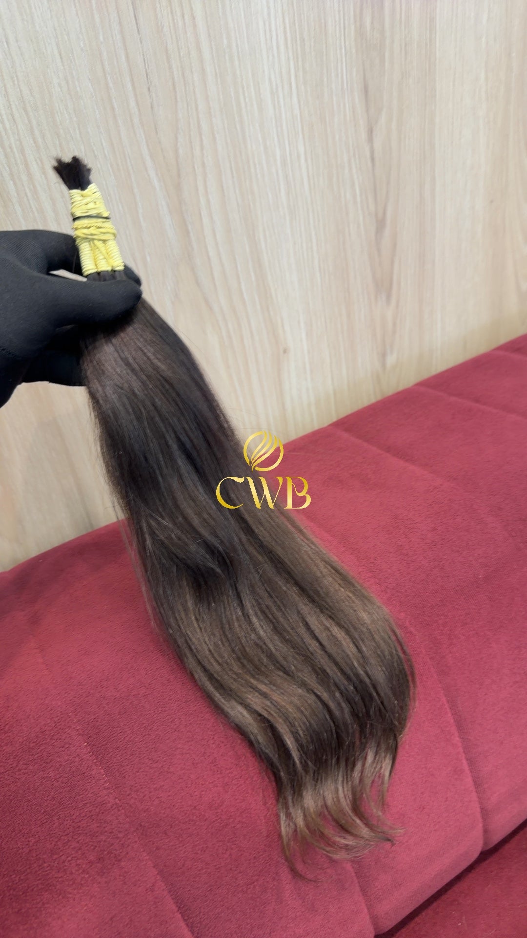 Cabelo Castanho Claro 43cm 41g Brasileiro do Sul