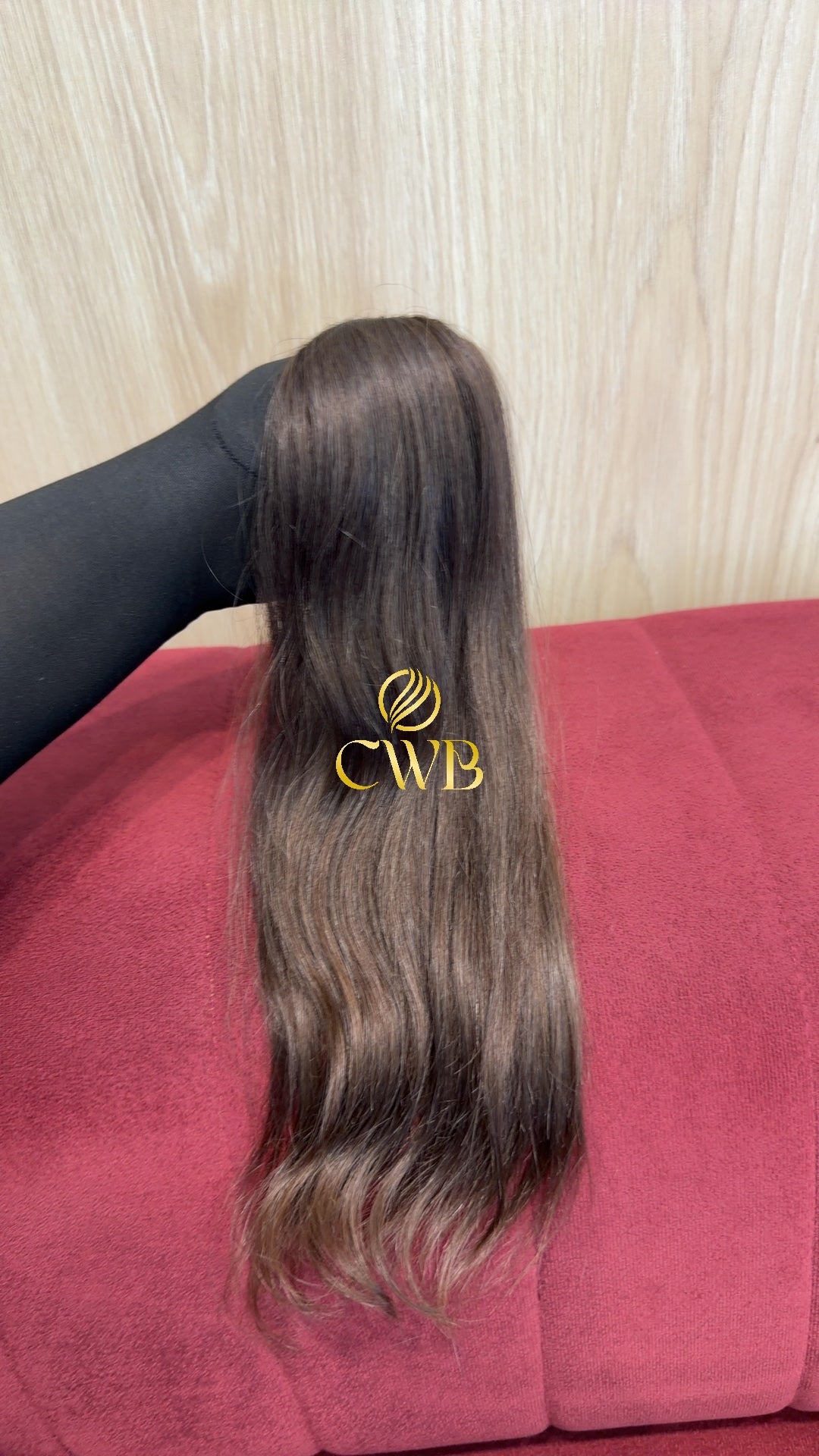Cabelo Castanho Claro 43cm 41g Brasileiro do Sul