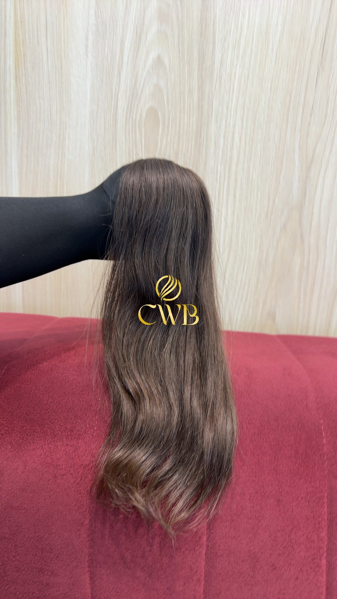 Cabelo Castanho Claro 43cm 41g Brasileiro do Sul