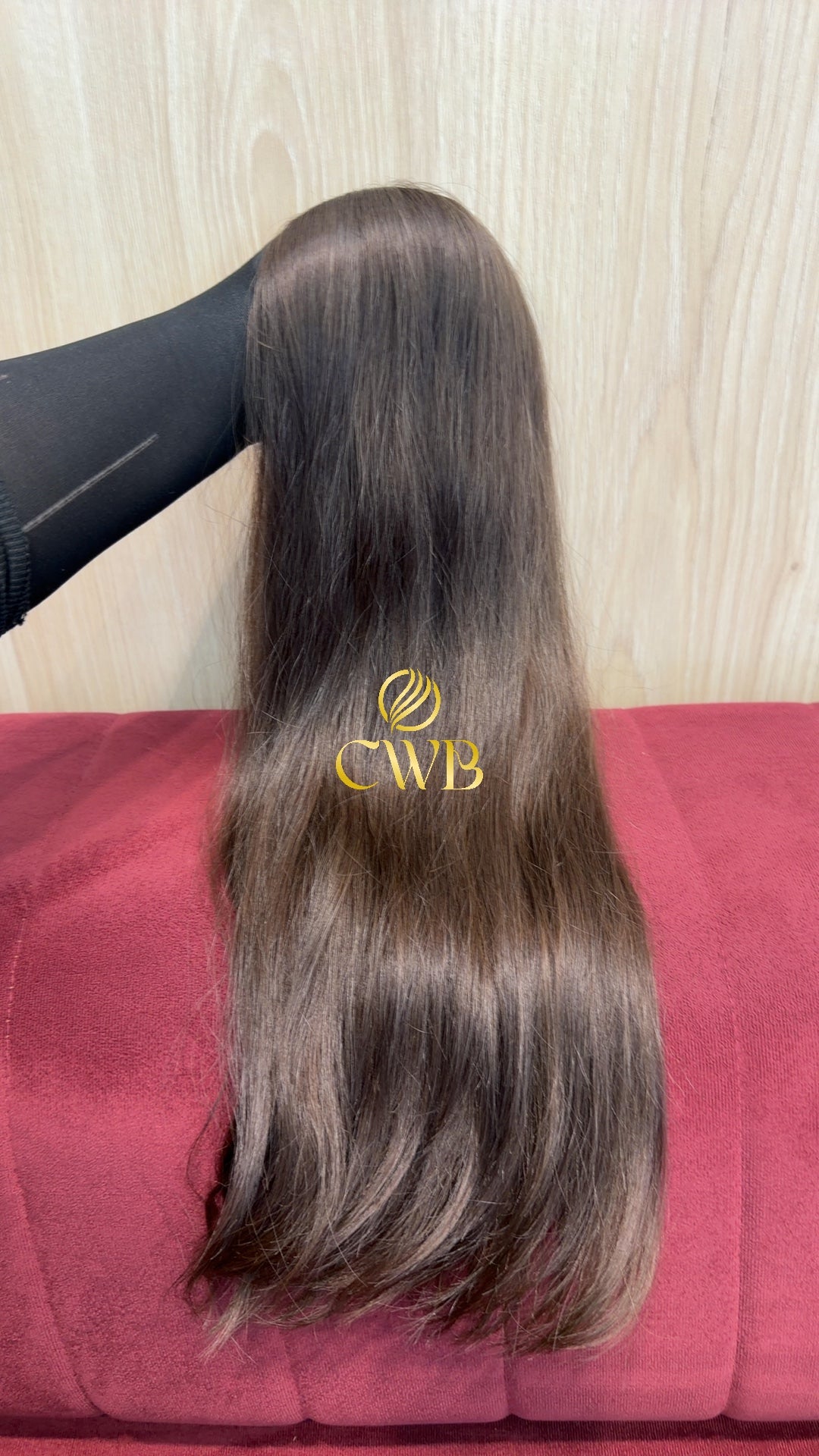 Cabelo Castanho Claro 61cm 168g Brasileiro do Sul