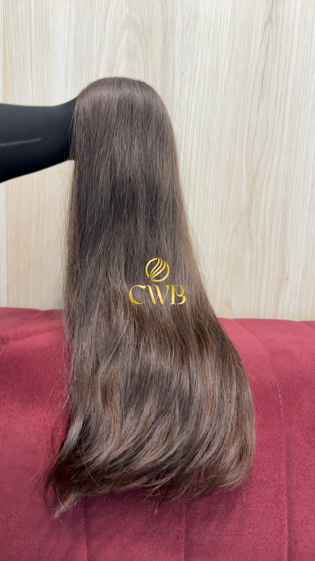 Cabelo Castanho Claro 61cm 168g Brasileiro do Sul