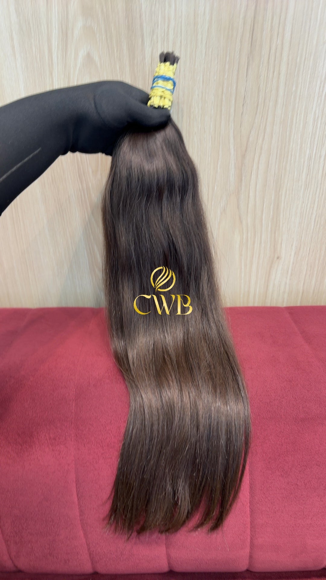 Cabelo Castanho Claro 60cm 124g Brasileiro do Sul