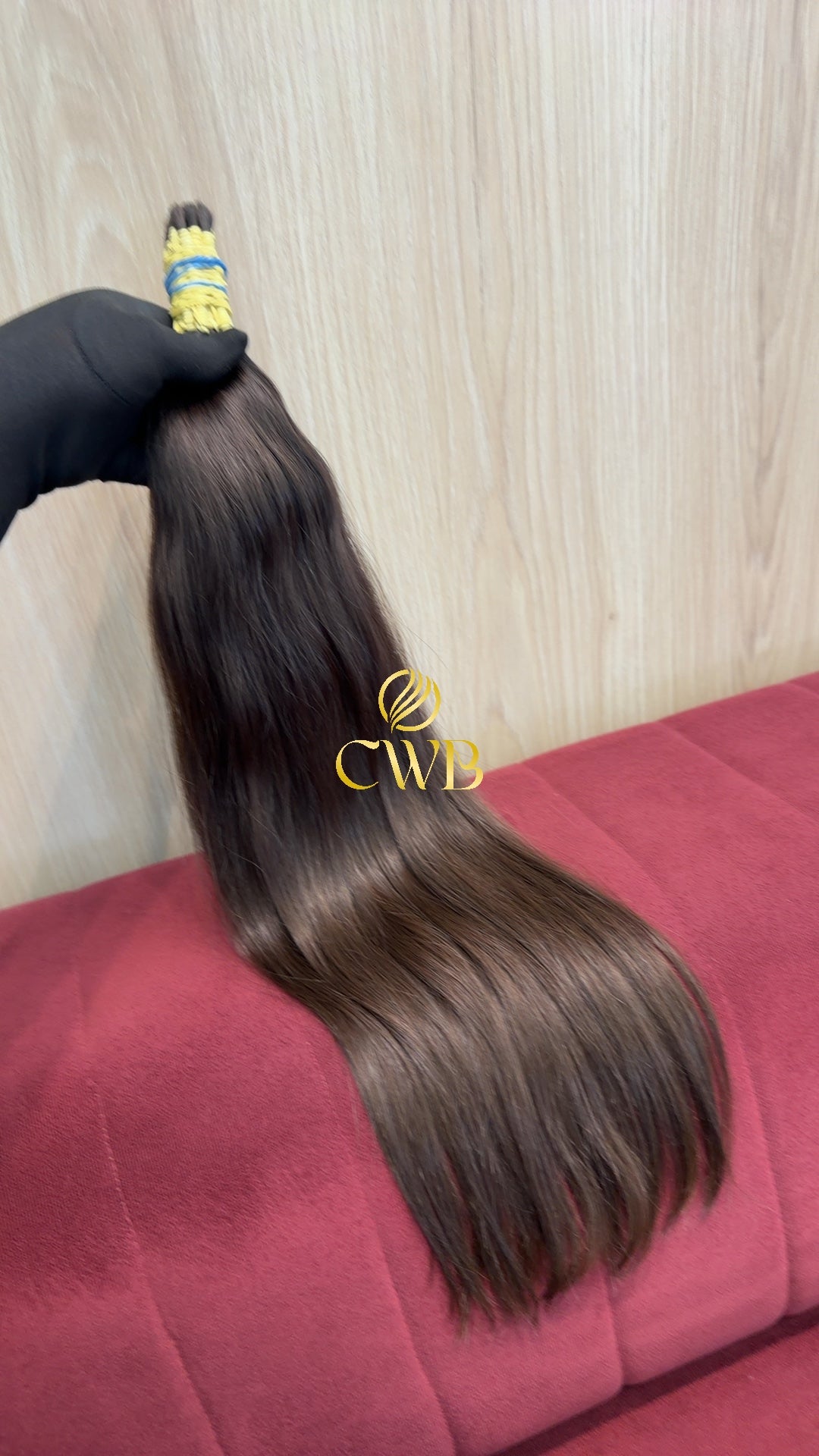 Cabelo Castanho Claro 60cm 124g Brasileiro do Sul