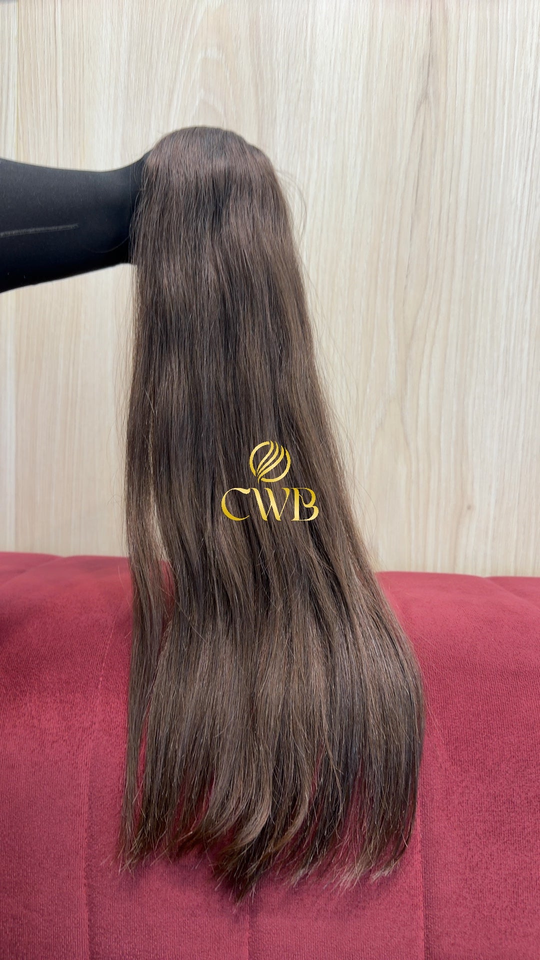 Cabelo Castanho Claro 60cm 124g Brasileiro do Sul