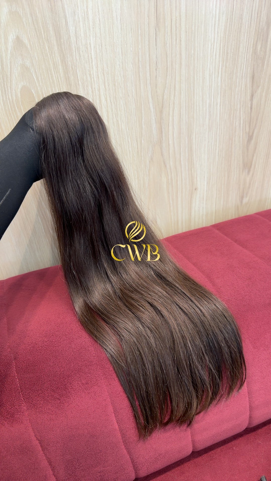 Cabelo Castanho Claro 60cm 124g Brasileiro do Sul
