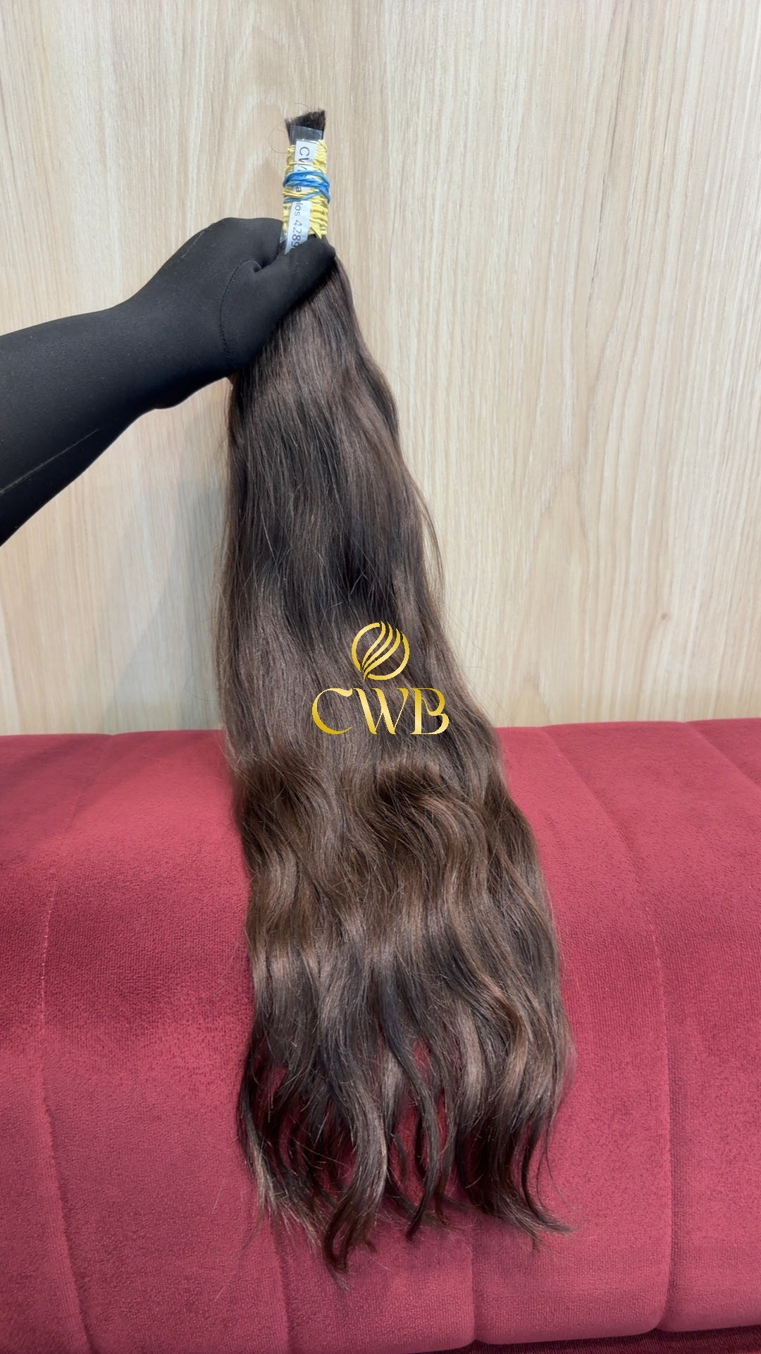 Cabelo Castanho Claro 62cm 94g Brasileiro do Sul