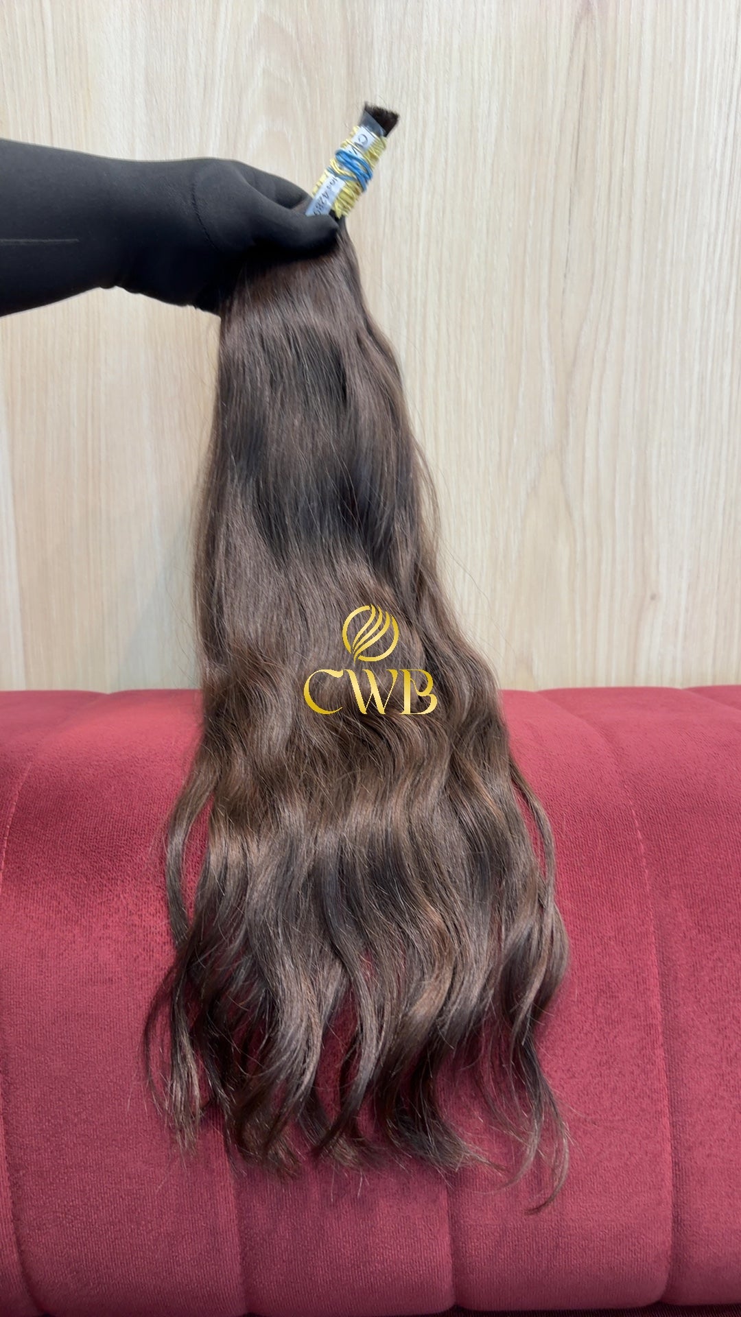 Cabelo Castanho Claro 62cm 94g Brasileiro do Sul