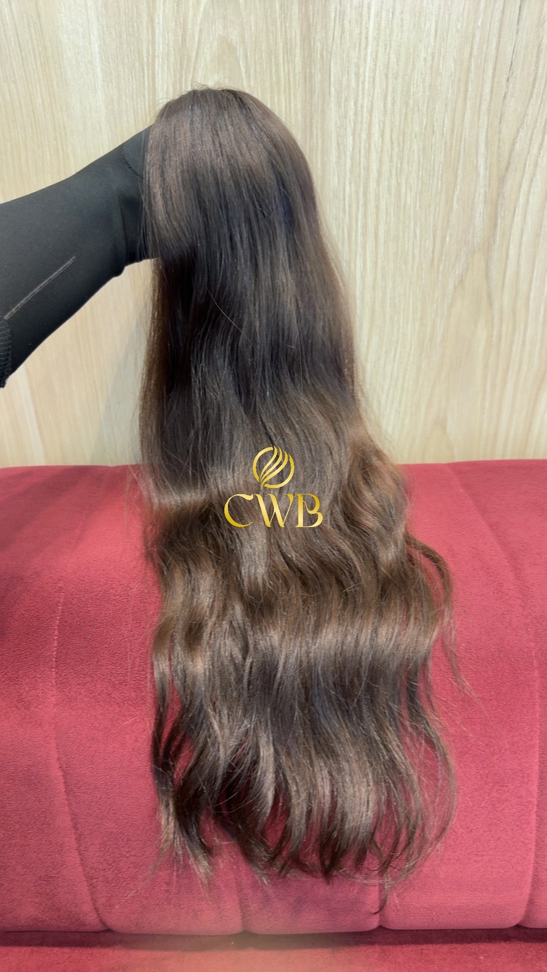 Cabelo Castanho Claro 62cm 94g Brasileiro do Sul