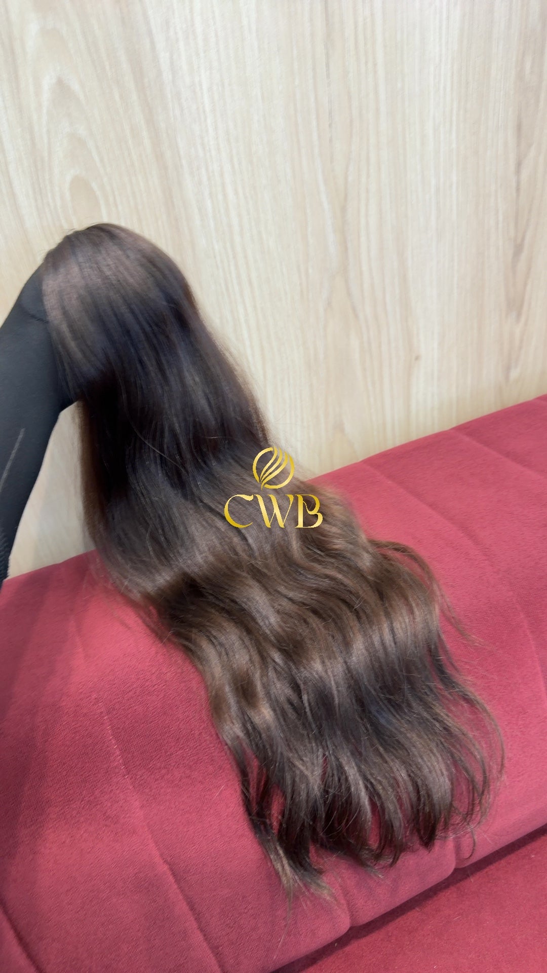 Cabelo Castanho Claro 62cm 94g Brasileiro do Sul