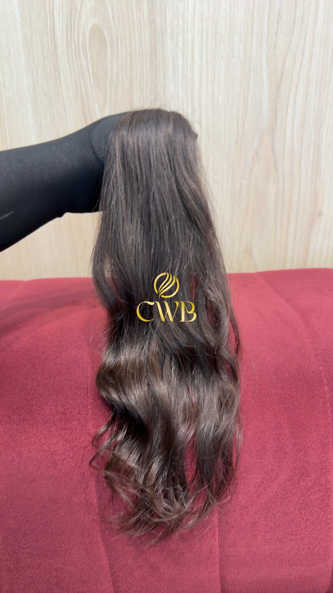 Cabelo Castanho Claro 44cm 45g Brasileiro do Sul