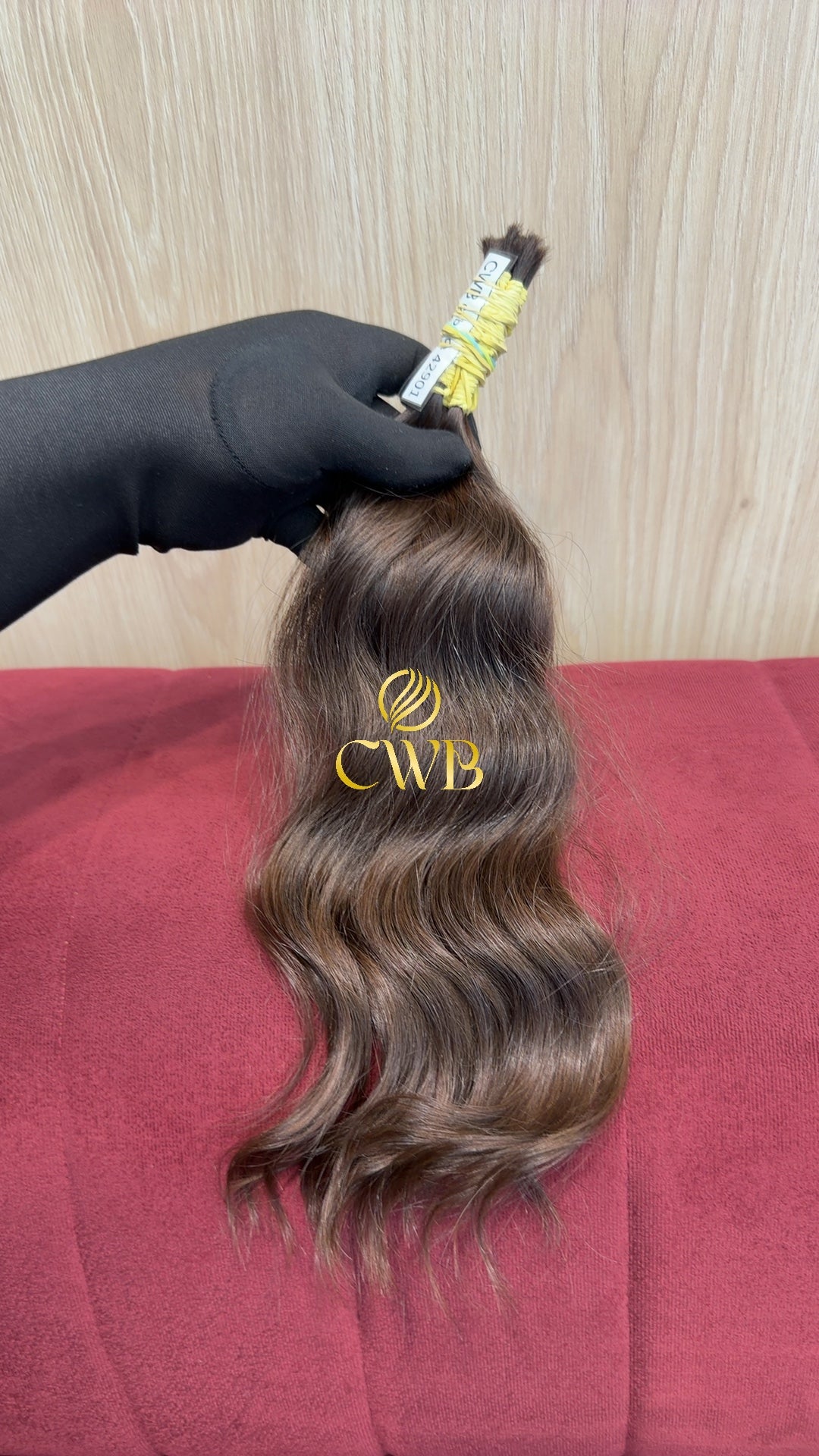 Cabelo Castanho Claro 37cm 46g Brasileiro do Sul