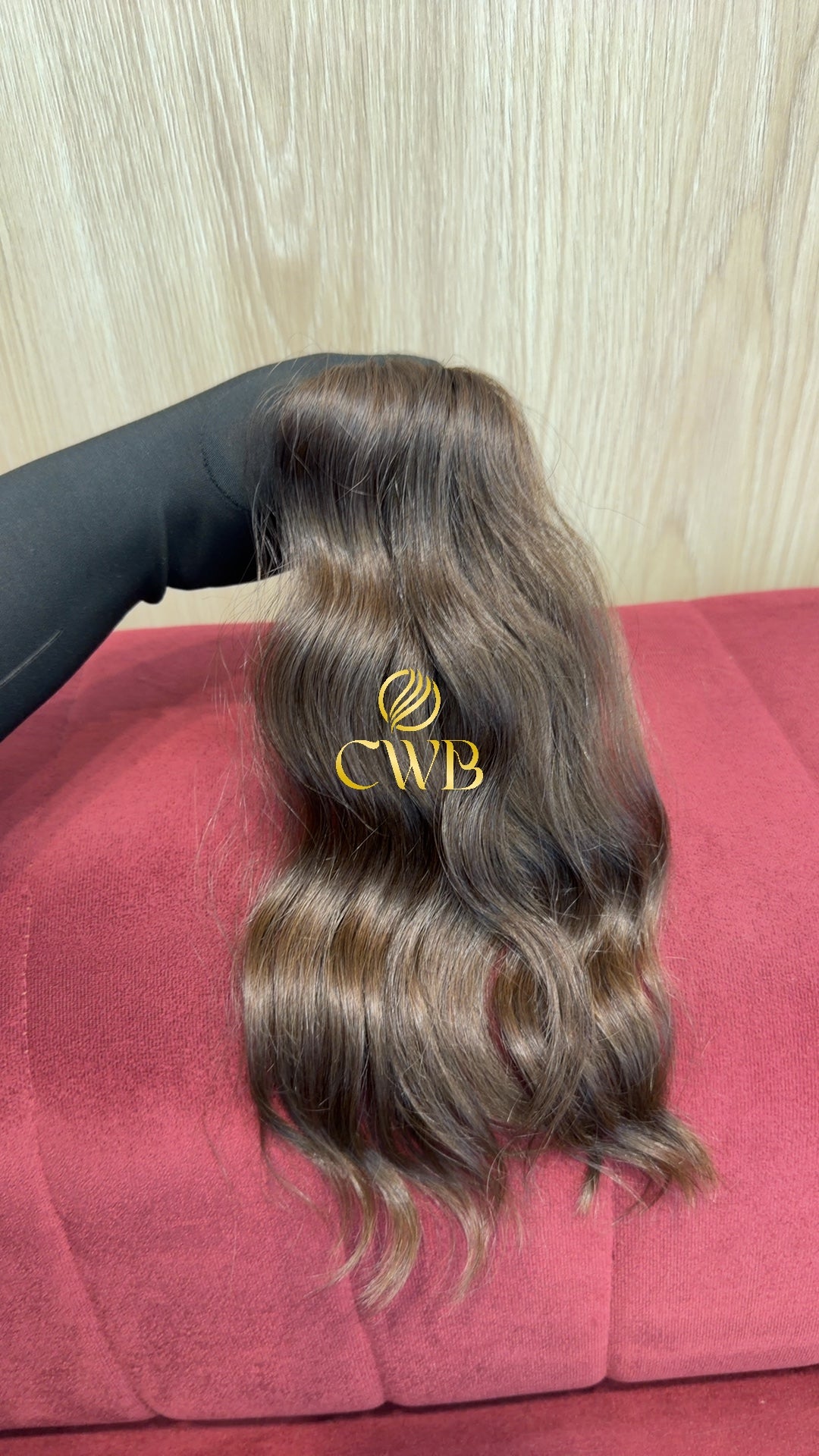 Cabelo Castanho Claro 37cm 46g Brasileiro do Sul