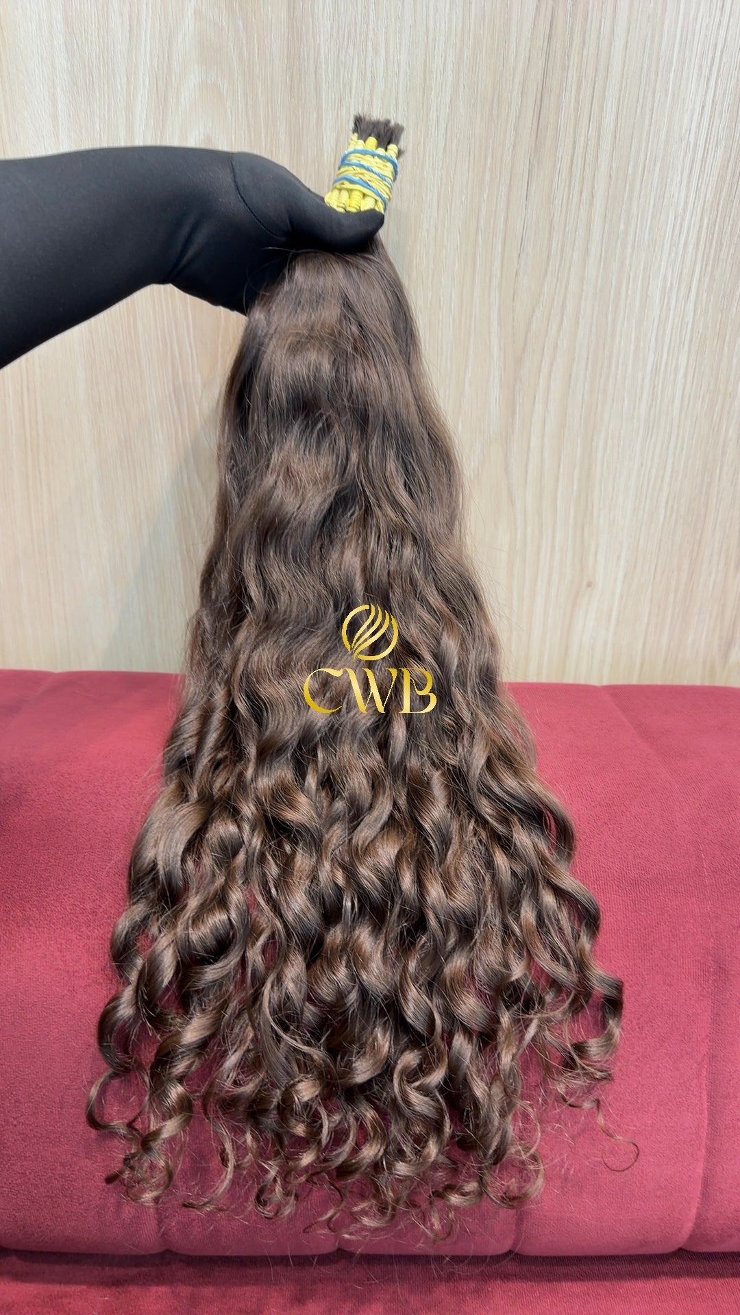 Cabelo Castanho Claro 60cm 187g Brasileiro do Sul