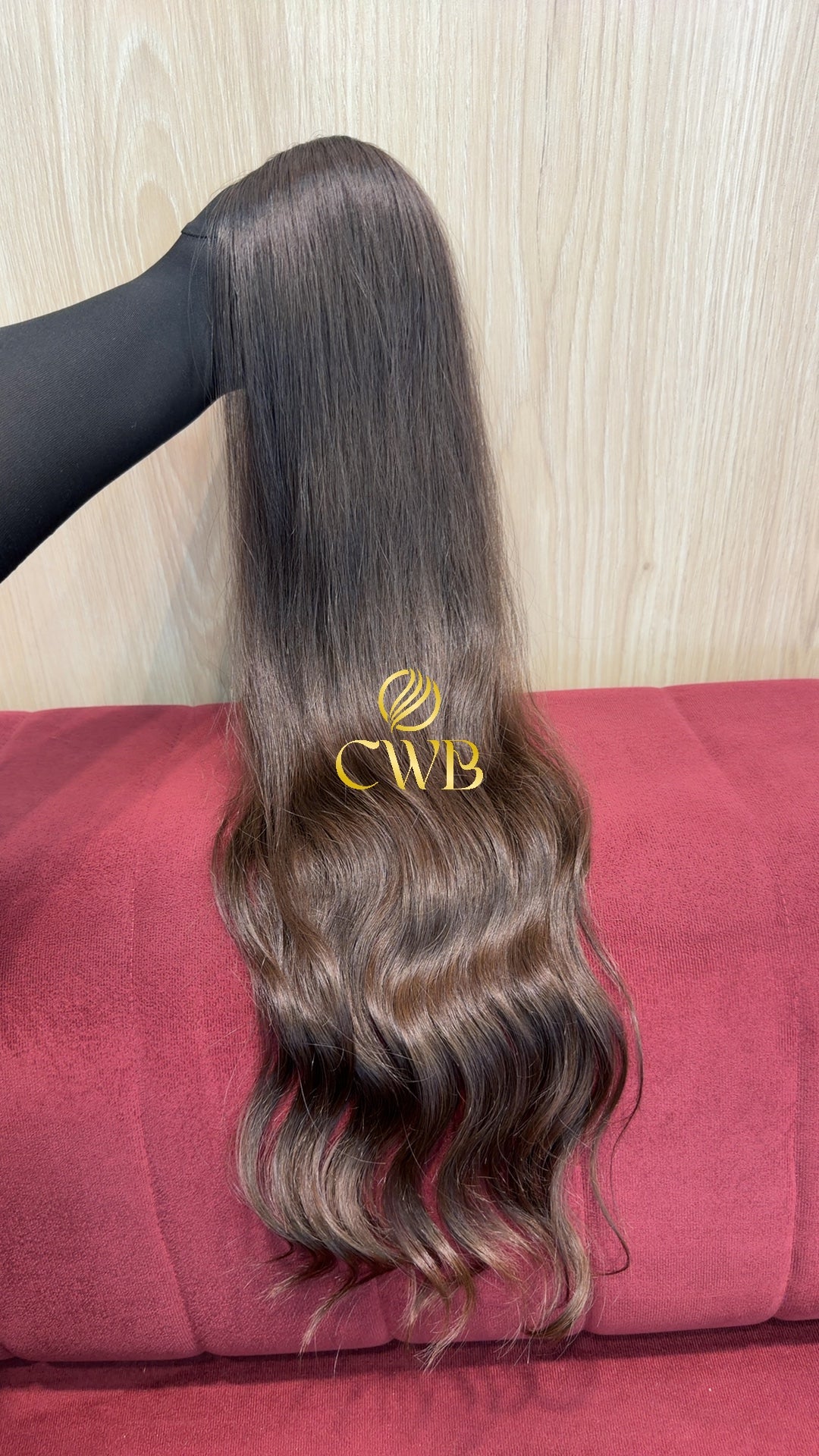 Cabelo Castanho Claro 68cm 95g Brasileiro do Sul