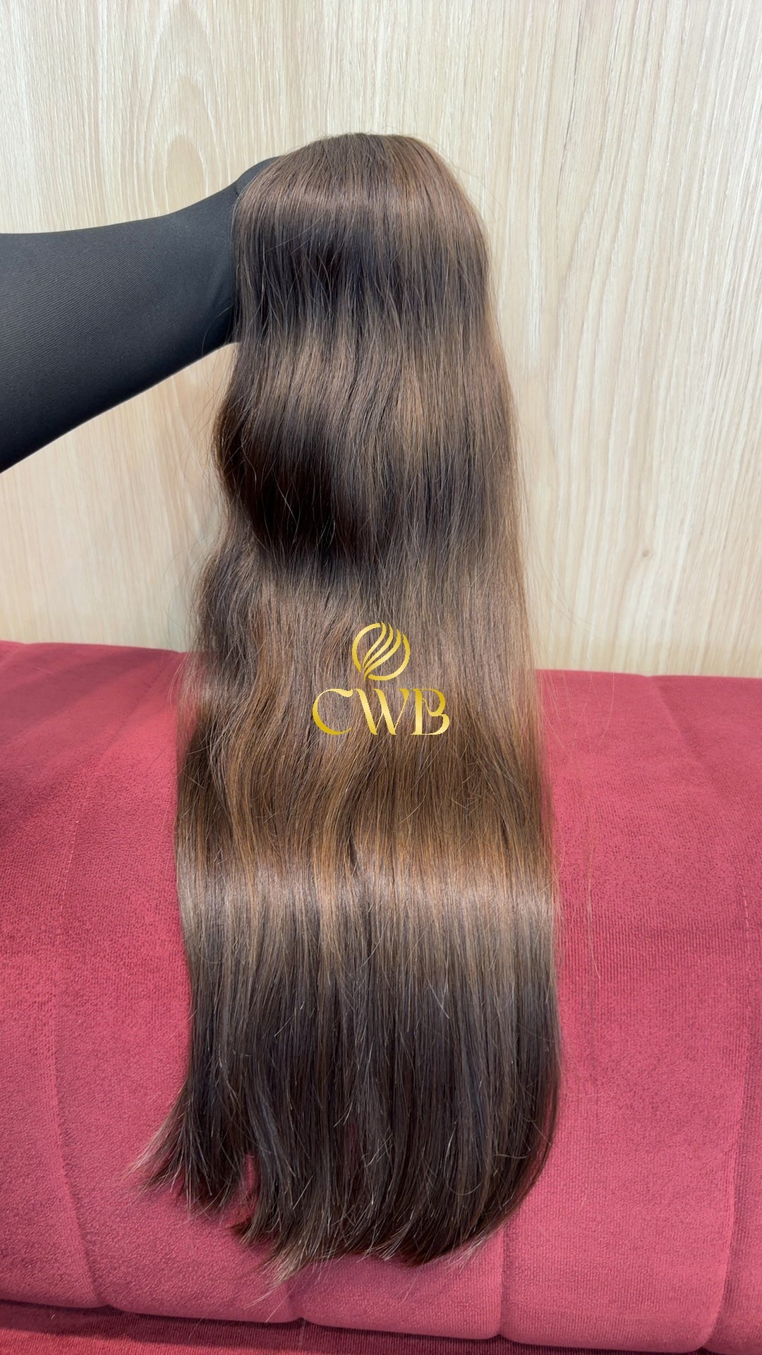 Cabelo Castanho Claro 64cm 148g Brasileiro do Sul