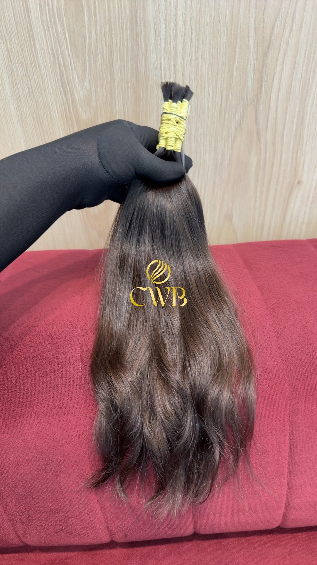 Cabelo Castanho Médio 44cm 92g Brasileiro do Sul