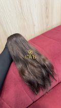 Cabelo Castanho Médio 44cm 92g Brasileiro do Sul