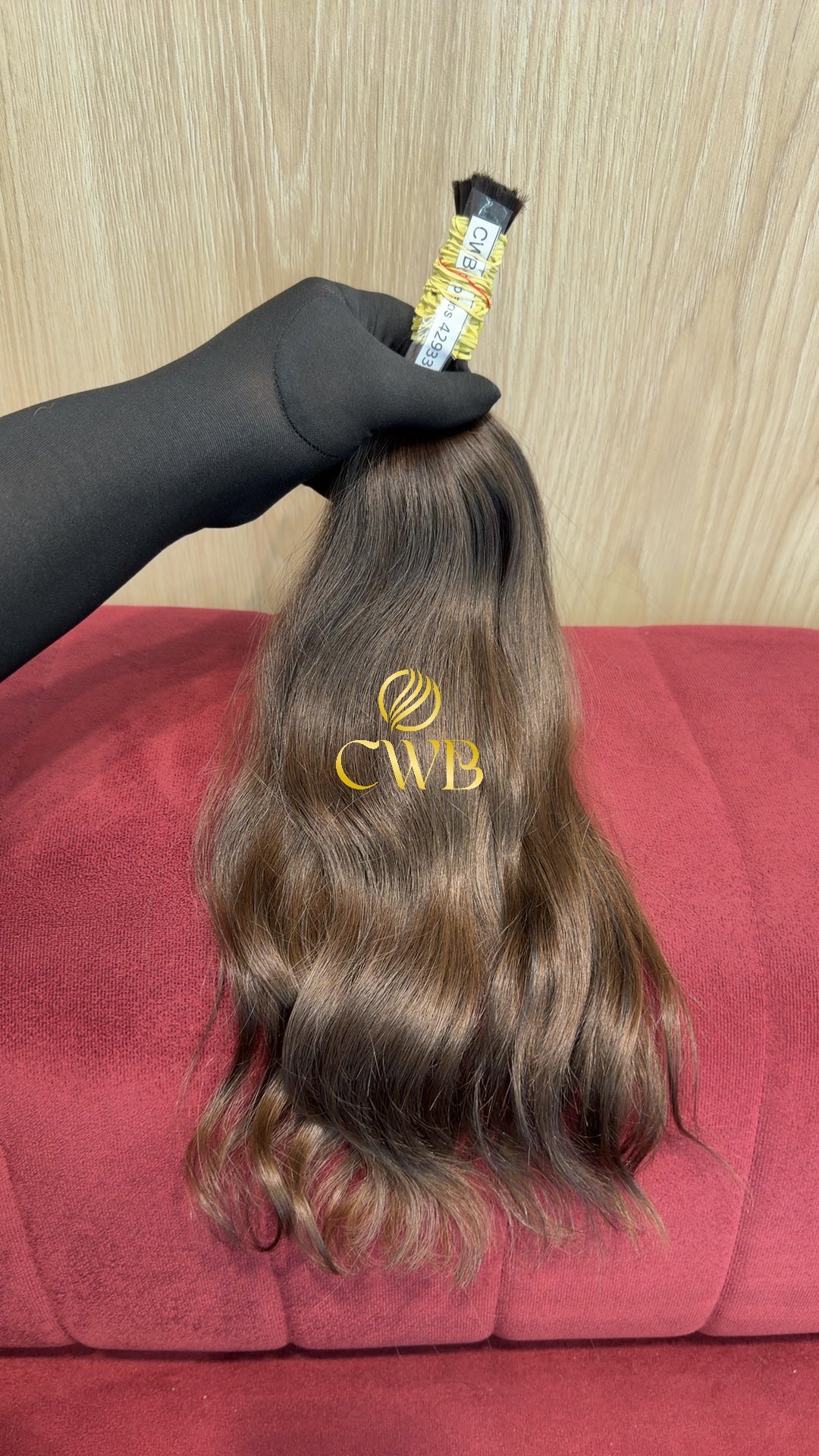 Cabelo Castanho Claro 43cm 78g Brasileiro do Sul