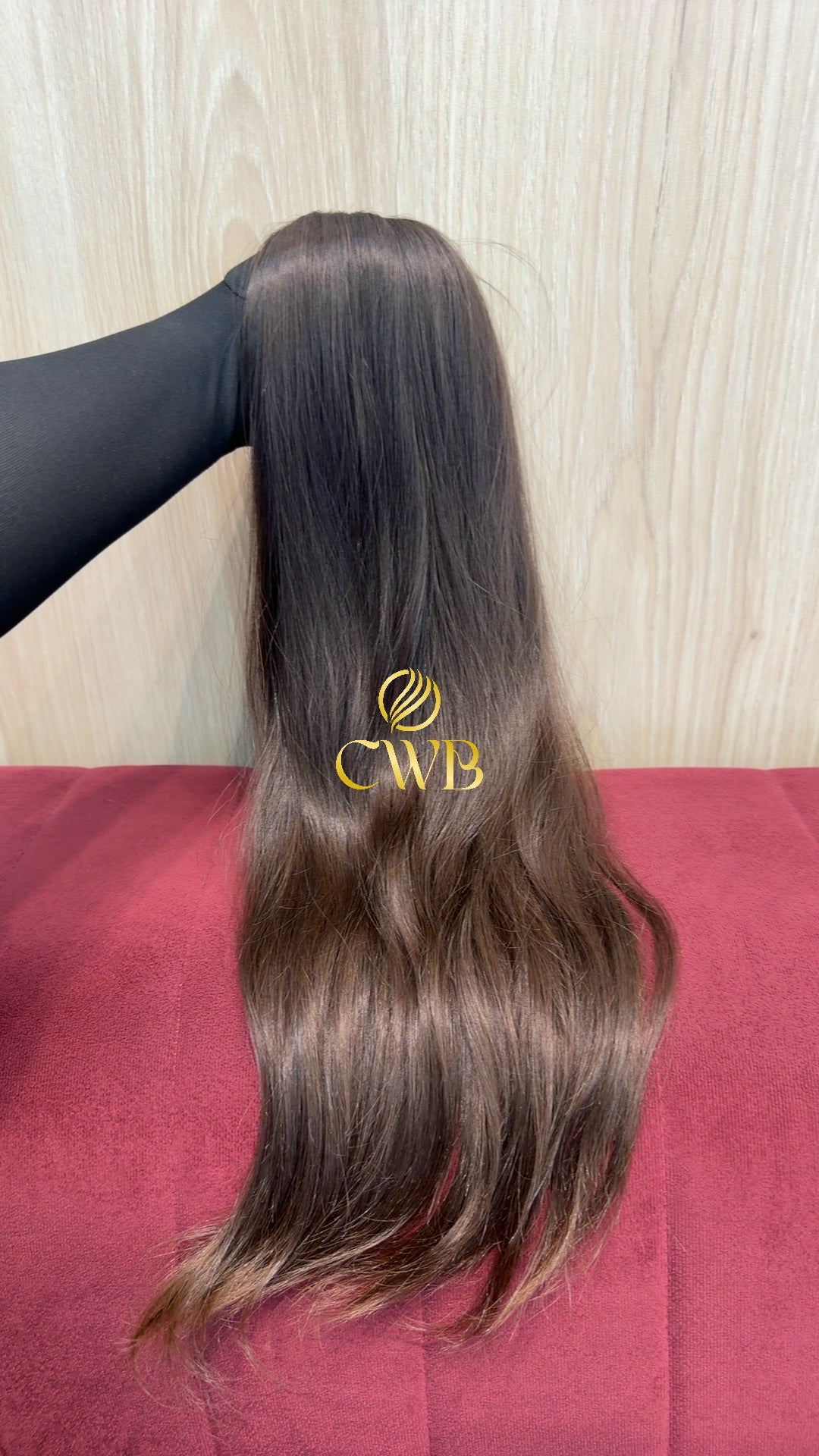 Cabelo Castanho Claro 62cm 144g Brasileiro do Sul
