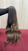 Cabelo Castanho Claro 62cm 144g Brasileiro do Sul