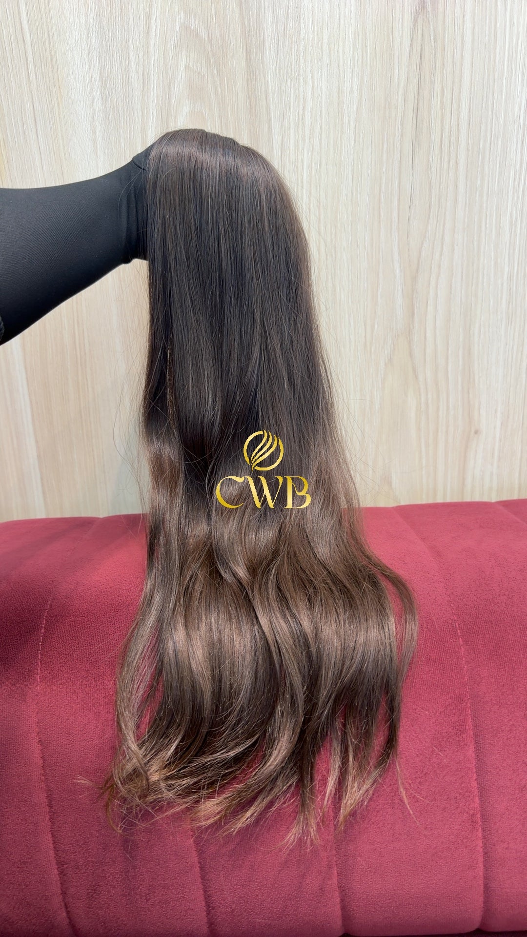 Cabelo Castanho Claro 62cm 144g Brasileiro do Sul