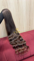 Cabelo Castanho Claro 68cm 82g Brasileiro do Sul