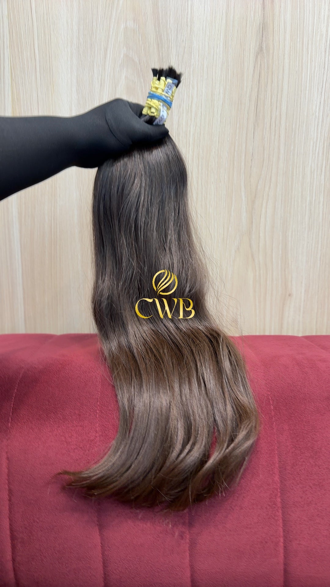 Cabelo Castanho Claro 60cm 165g Brasileiro do Sul