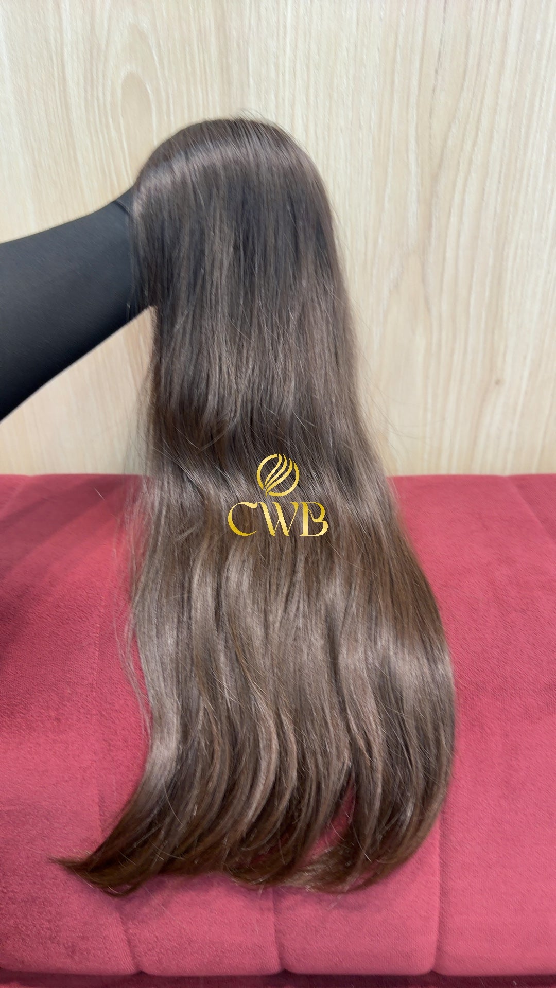 Cabelo Castanho Claro 60cm 165g Brasileiro do Sul
