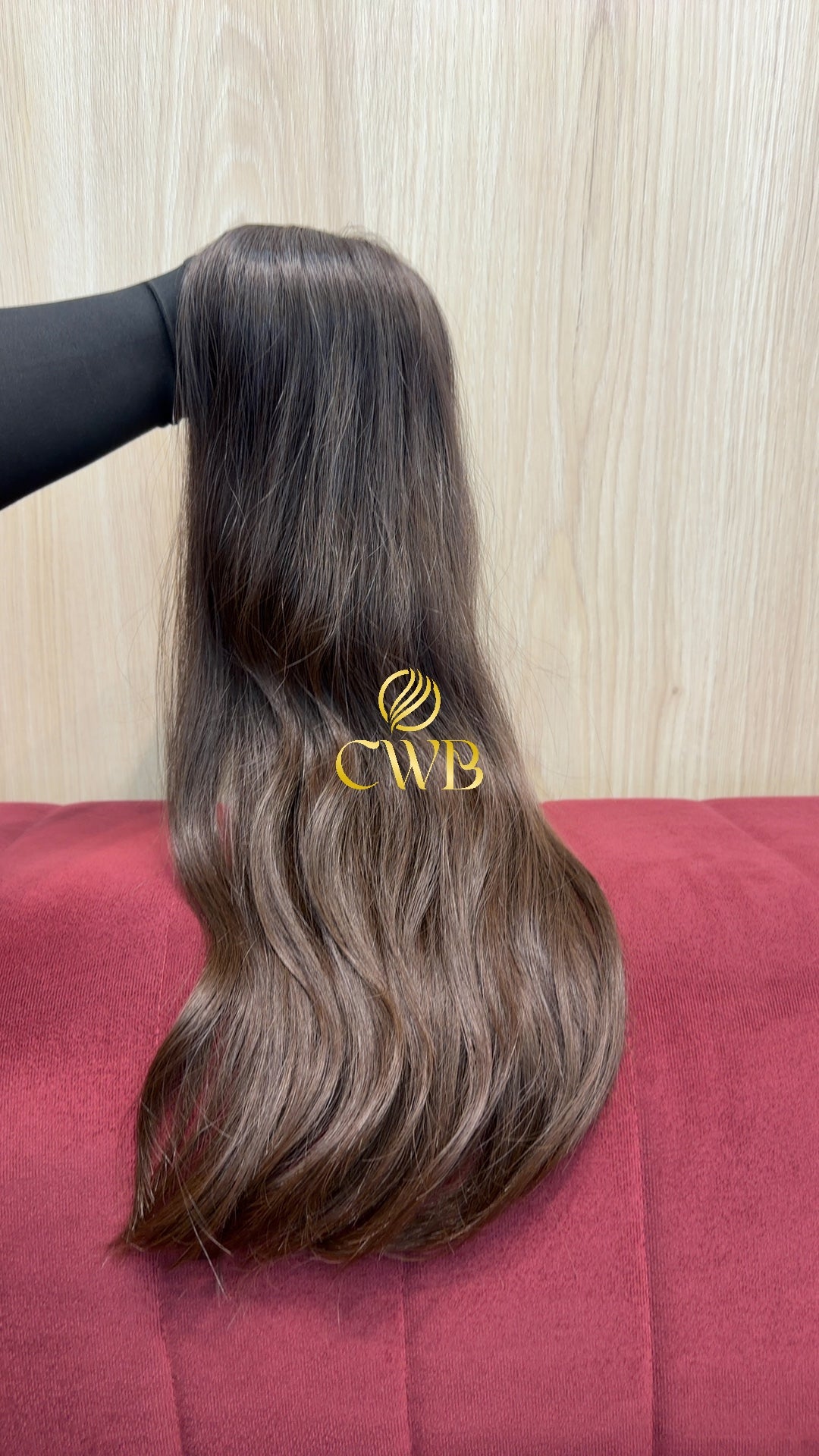 Cabelo Castanho Claro 60cm 165g Brasileiro do Sul