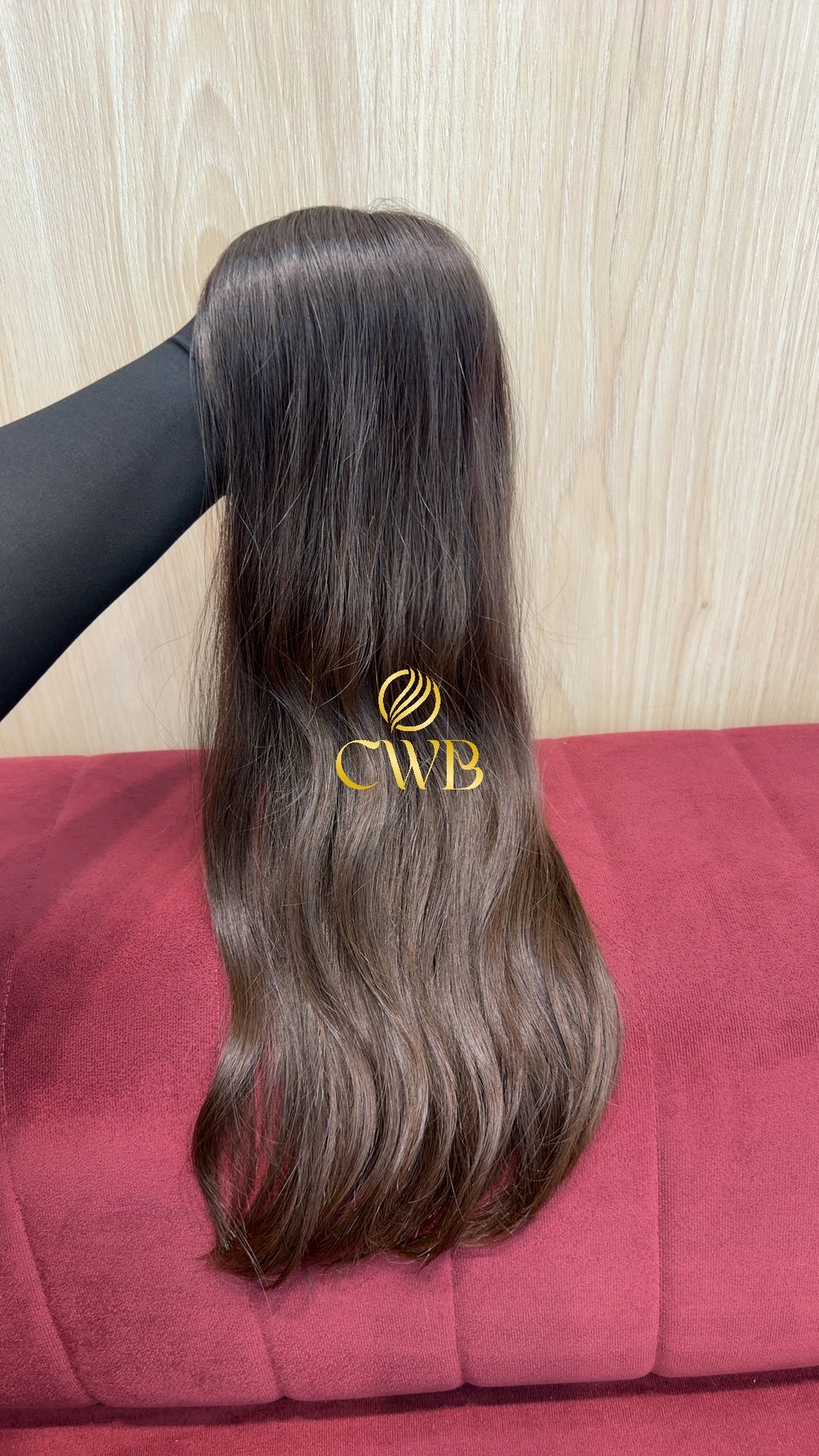 Cabelo Castanho Claro 60cm 165g Brasileiro do Sul