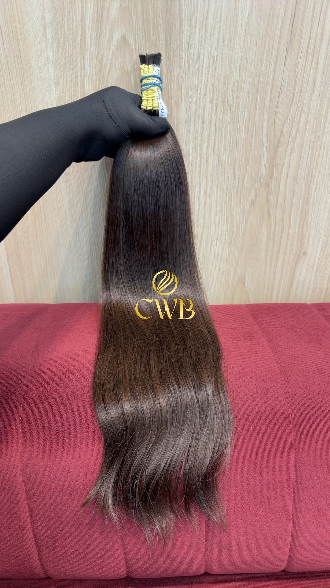 Cabelo Castanho Claro 62cm 104g Brasileiro do Sul