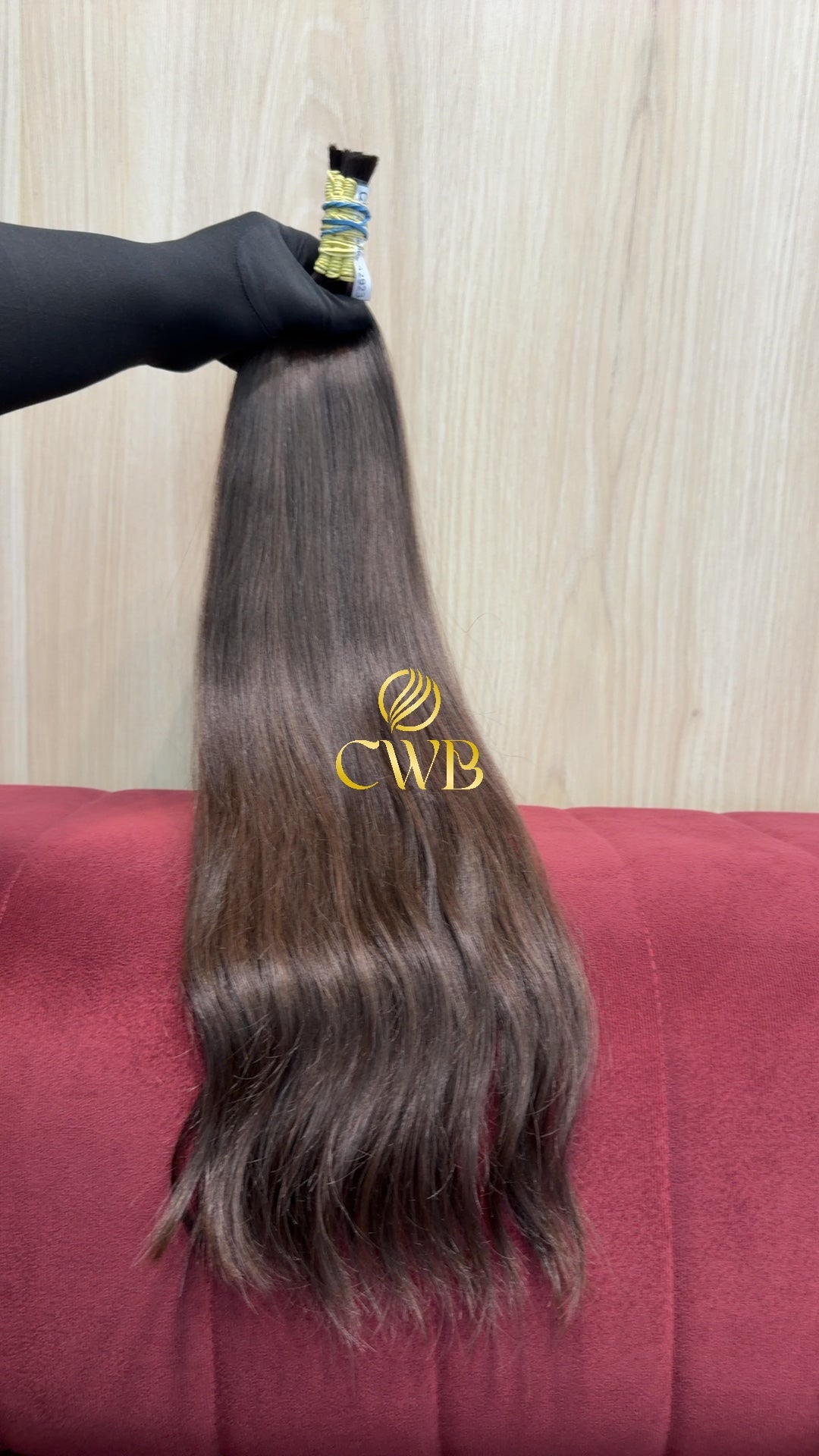 Cabelo Castanho Claro 62cm 104g Brasileiro do Sul