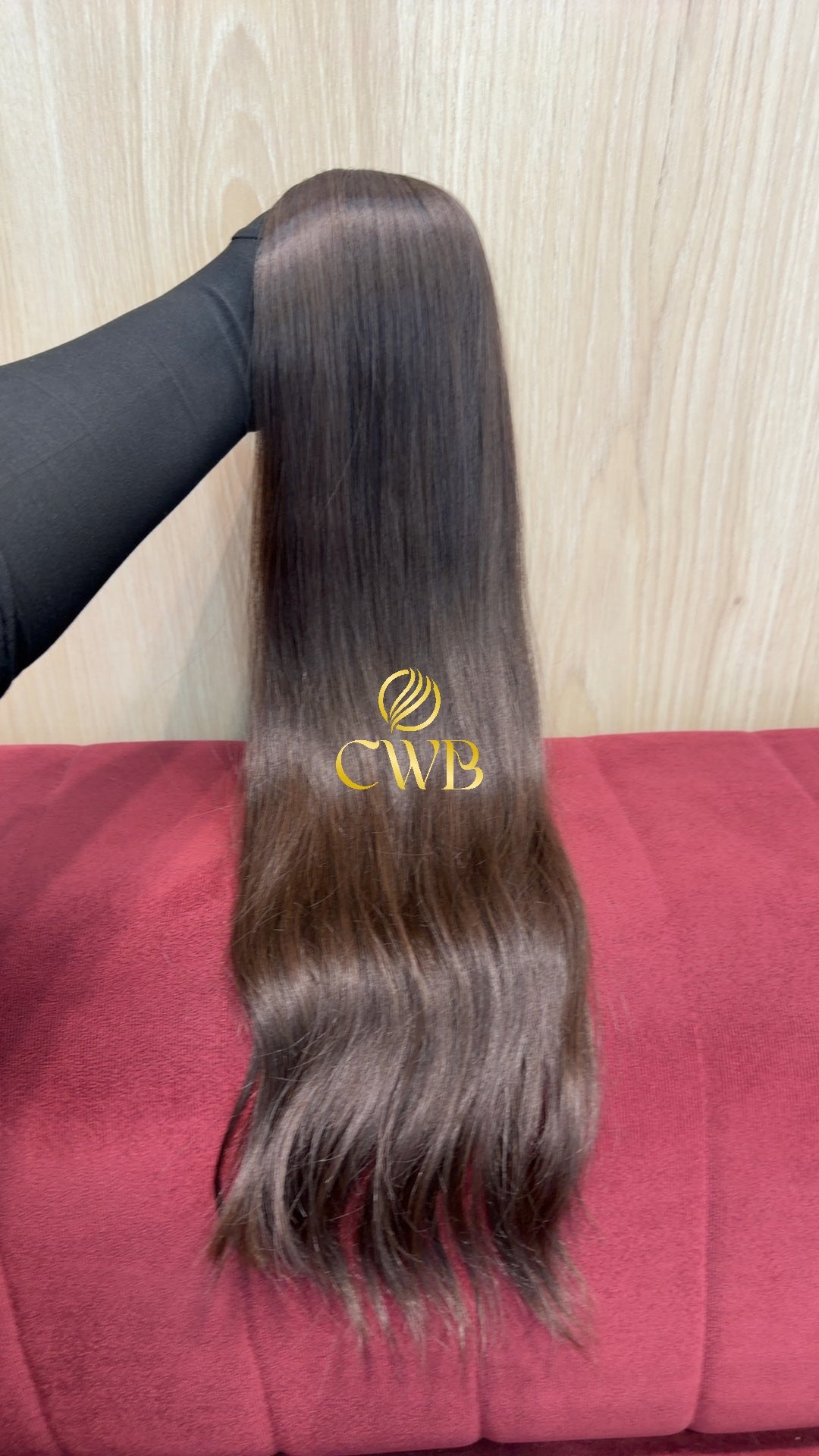 Cabelo Castanho Claro 62cm 104g Brasileiro do Sul