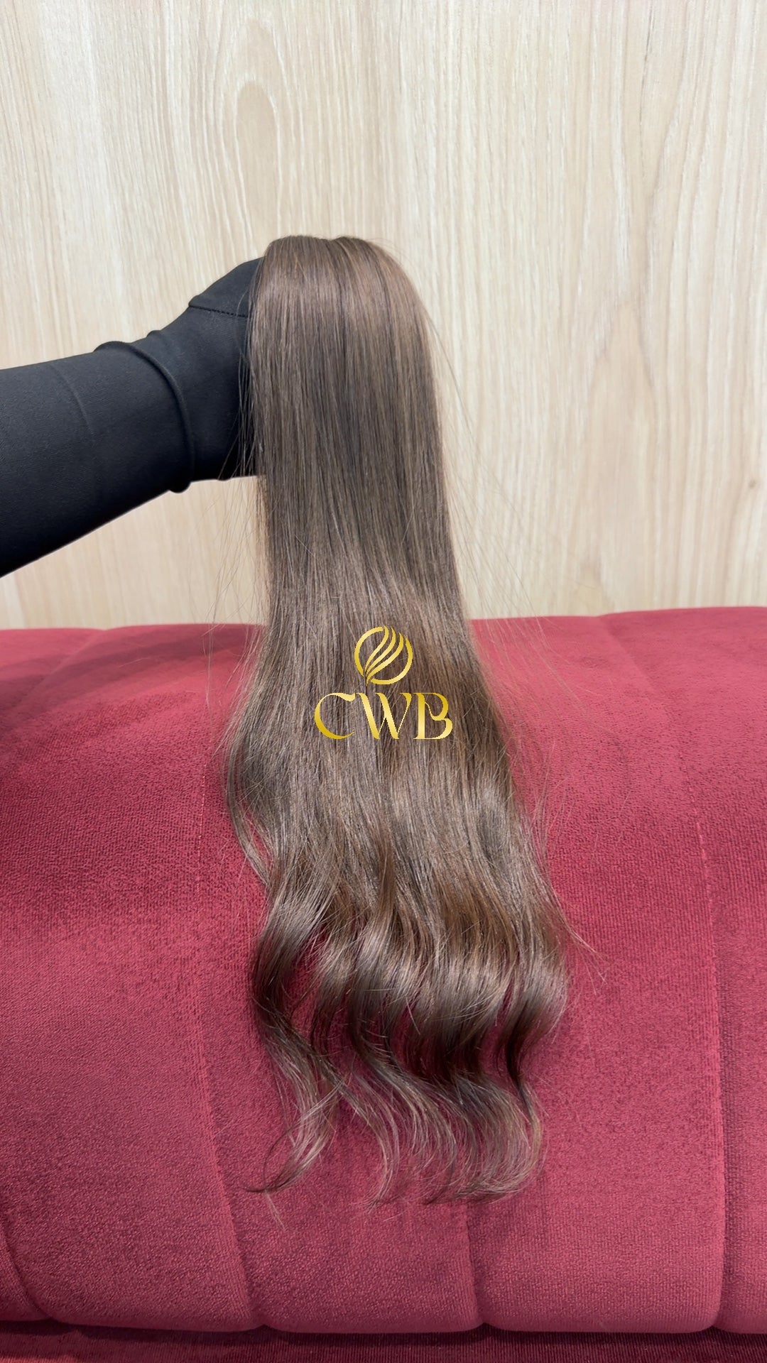 Cabelo Castanho Claro 49cm 36g Brasileiro do Sul
