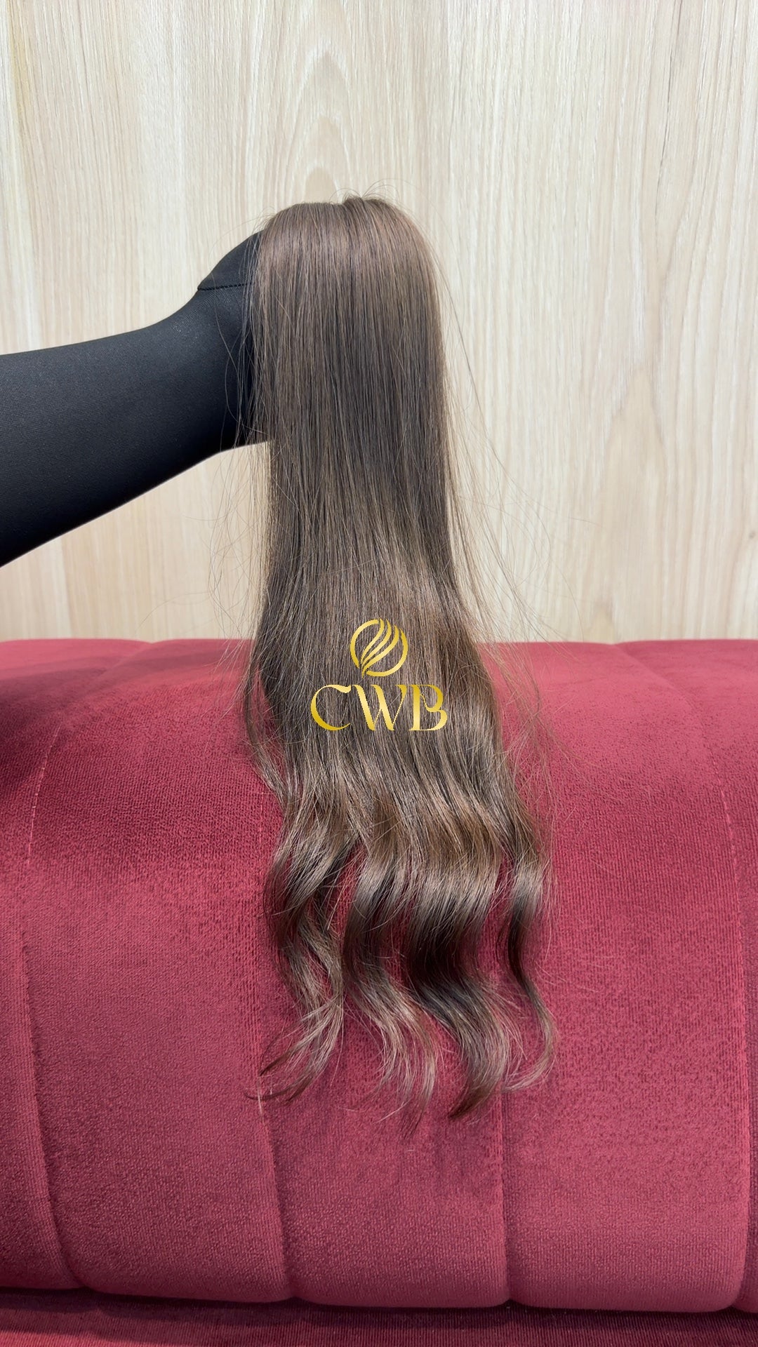 Cabelo Castanho Claro 49cm 36g Brasileiro do Sul