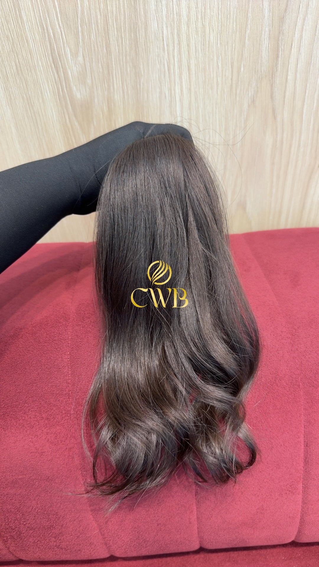 Cabelo Castanho Médio 38cm 64g Brasileiro do Sul