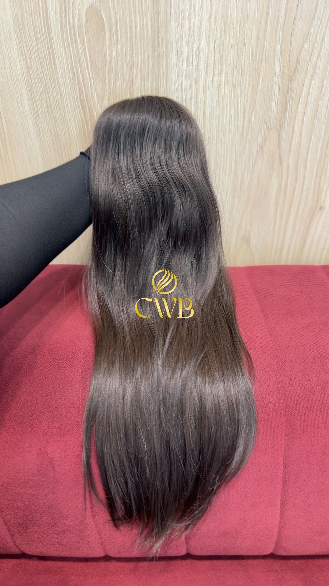 Cabelo Castanho Claro 54cm 181g Brasileiro do Sul