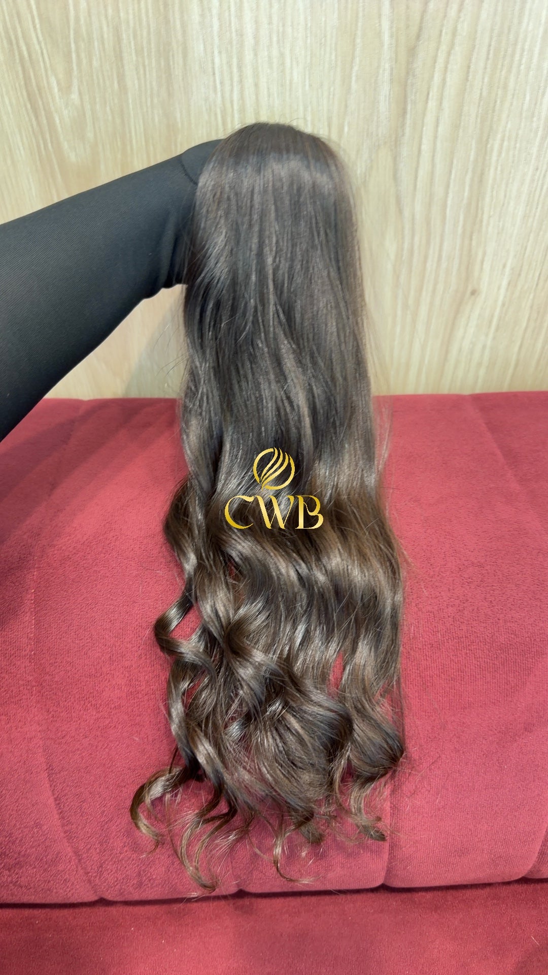 Cabelo Castanho Claro 49cm 84g Brasileiro do Sul