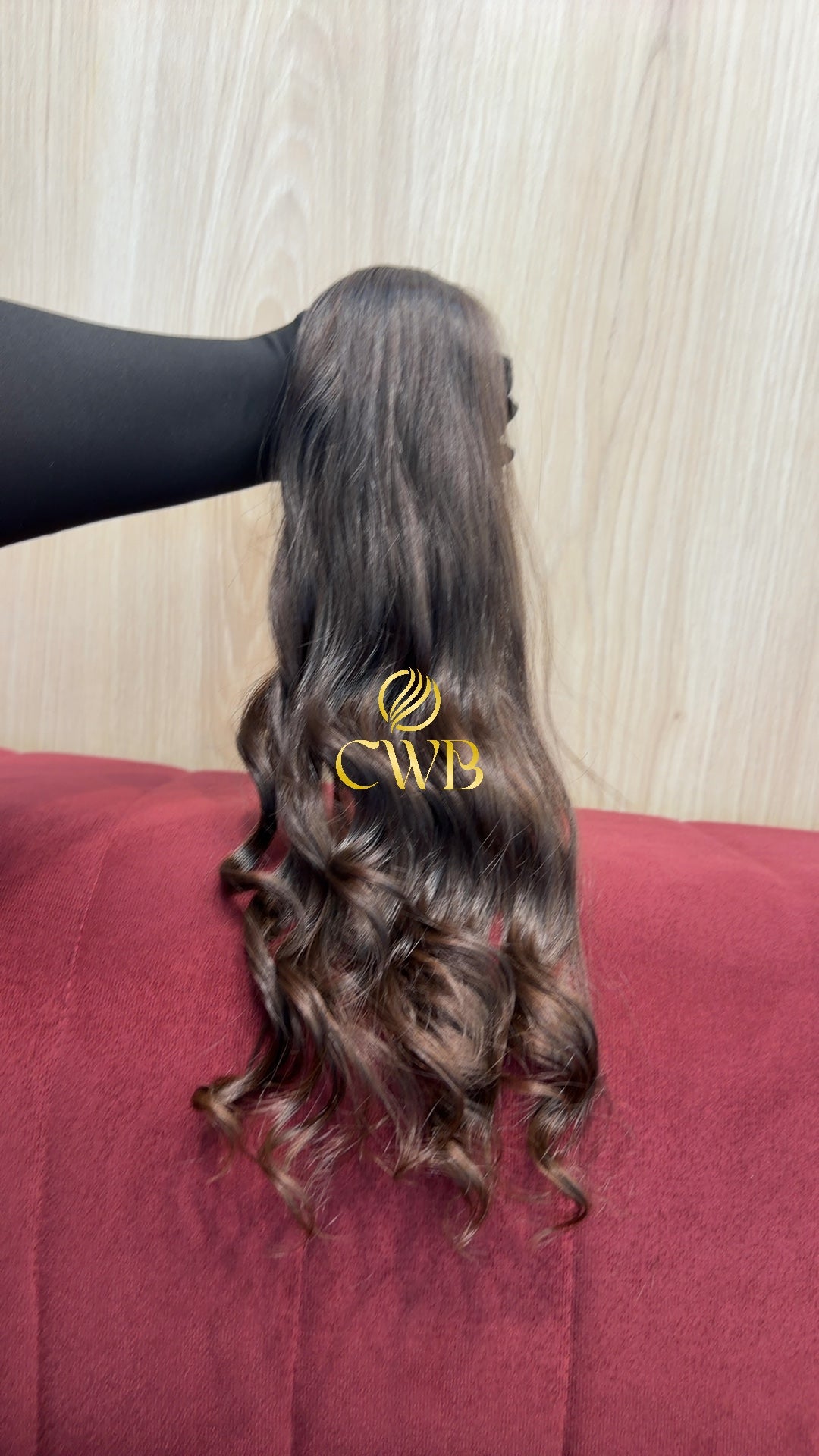 Cabelo Castanho Claro 49cm 84g Brasileiro do Sul