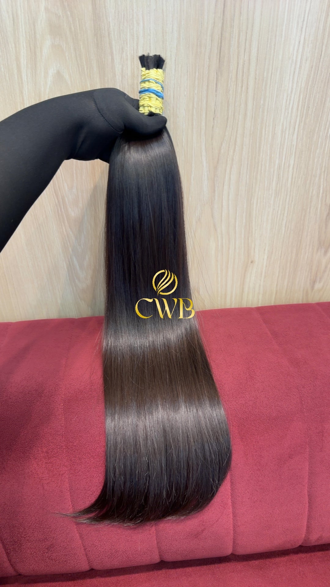 Cabelo Castanho Claro 62cm 132g Brasileiro do Sul